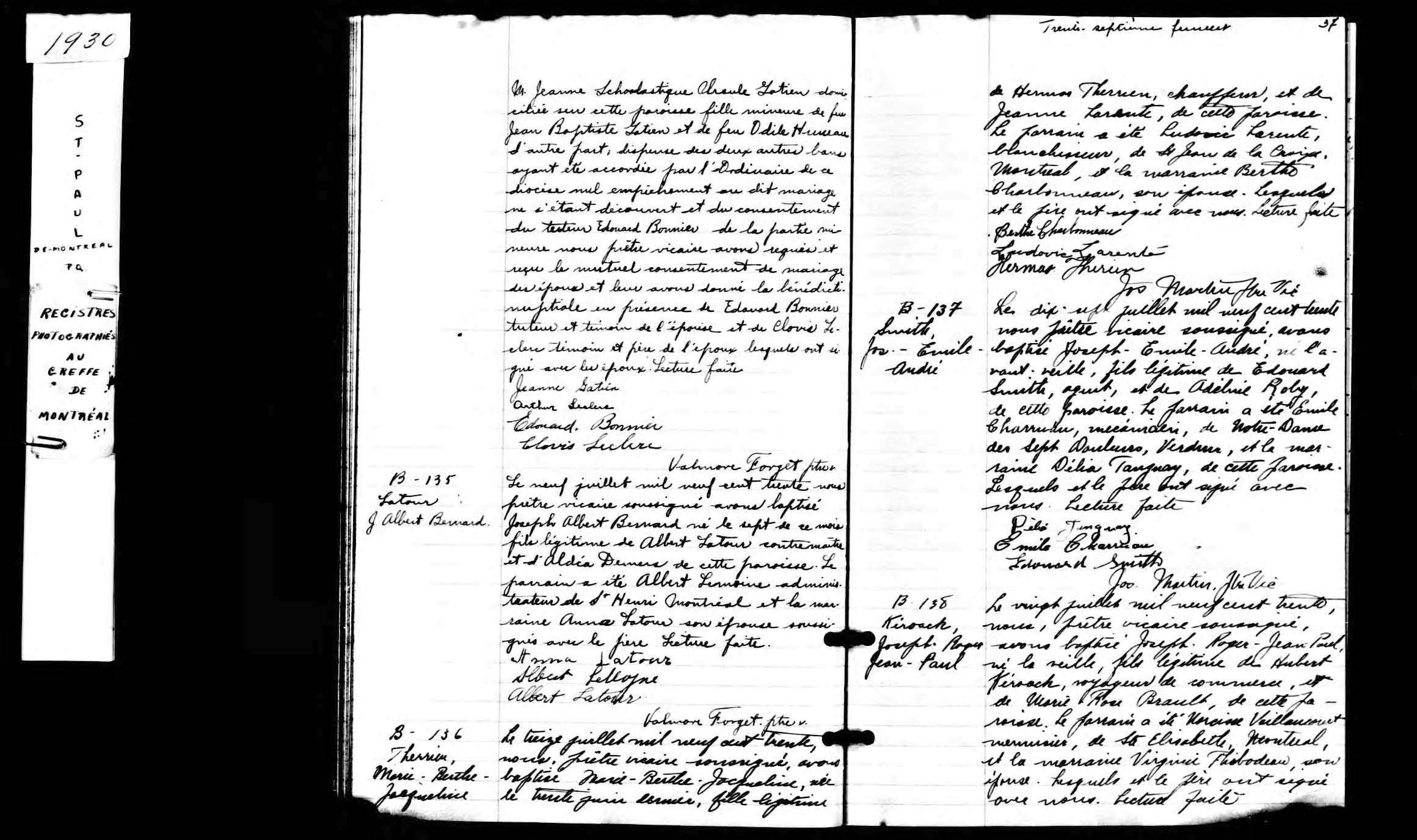 Acte de baptême