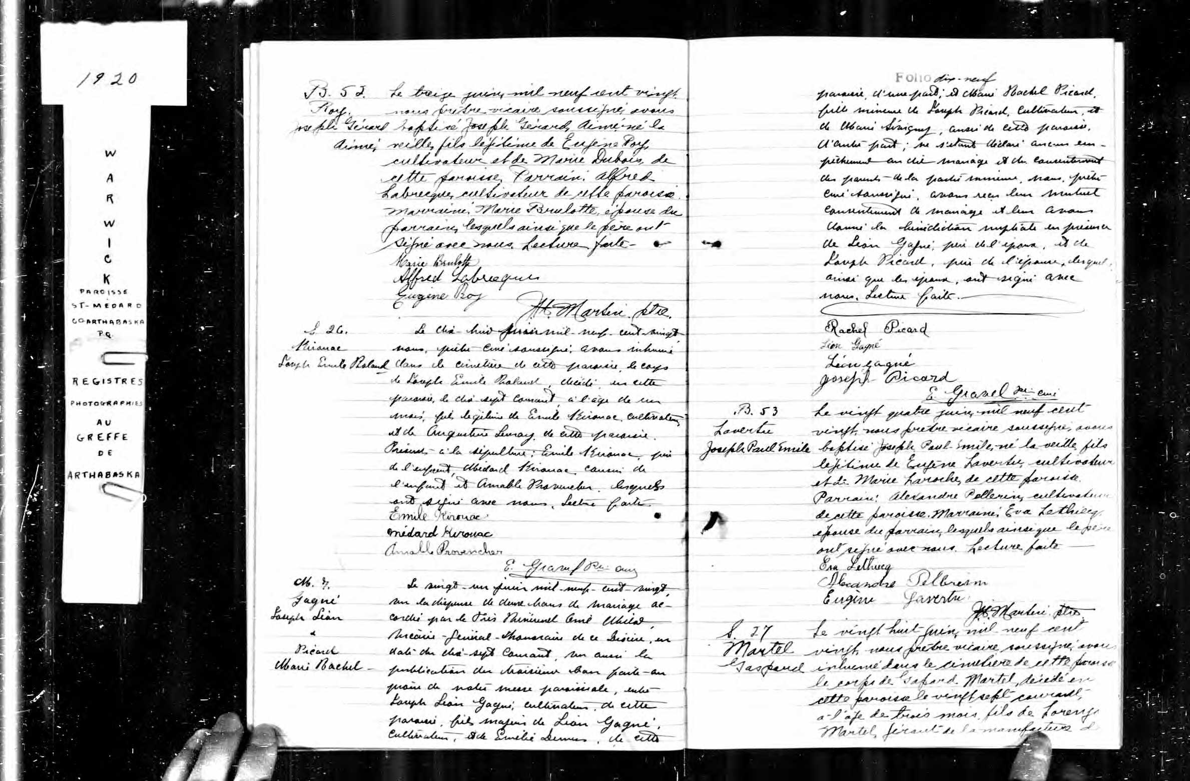 Acte de sépulture