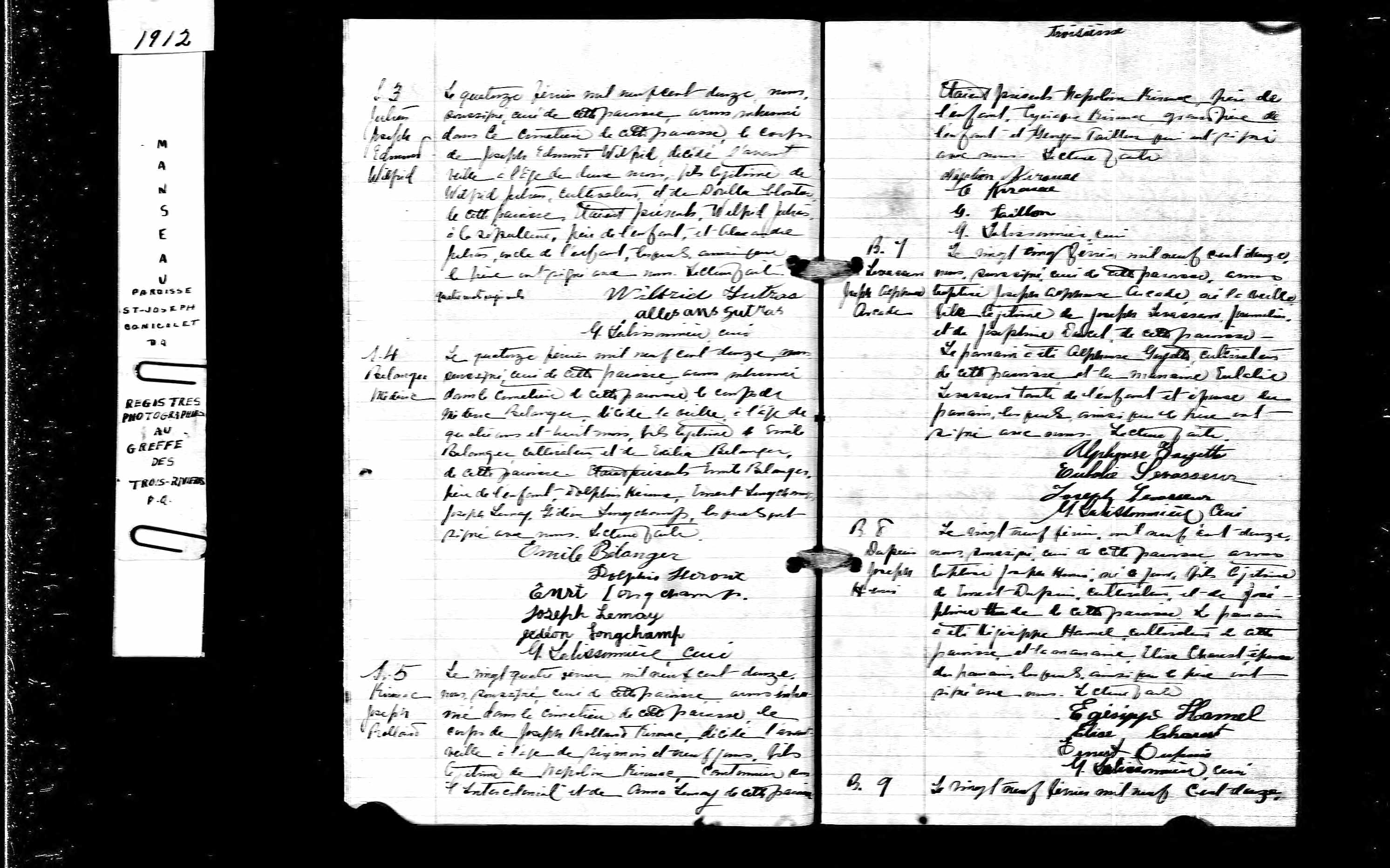 Acte de sépulture