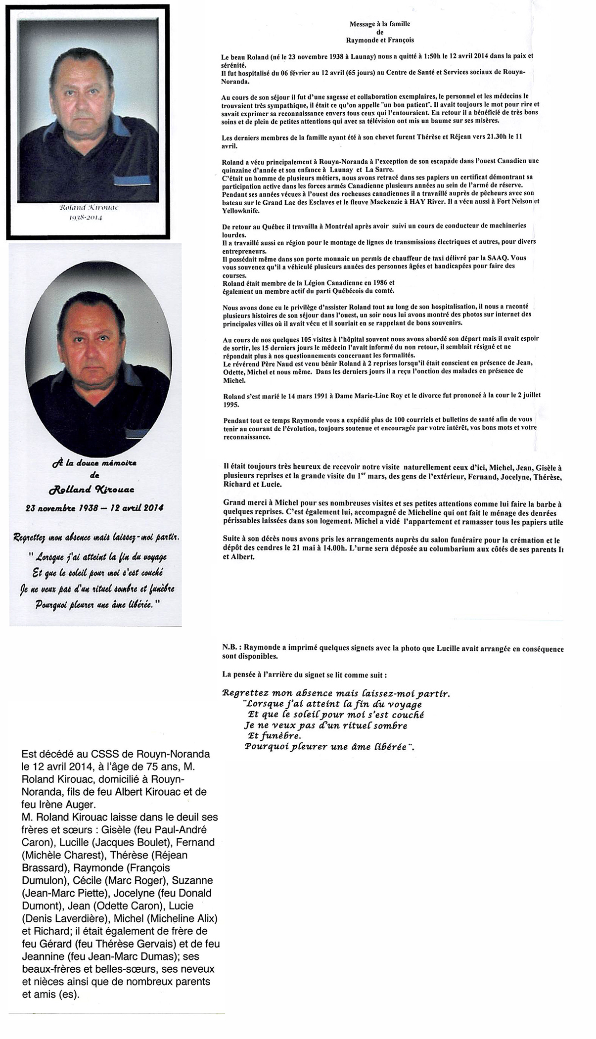 Carte mortuaire