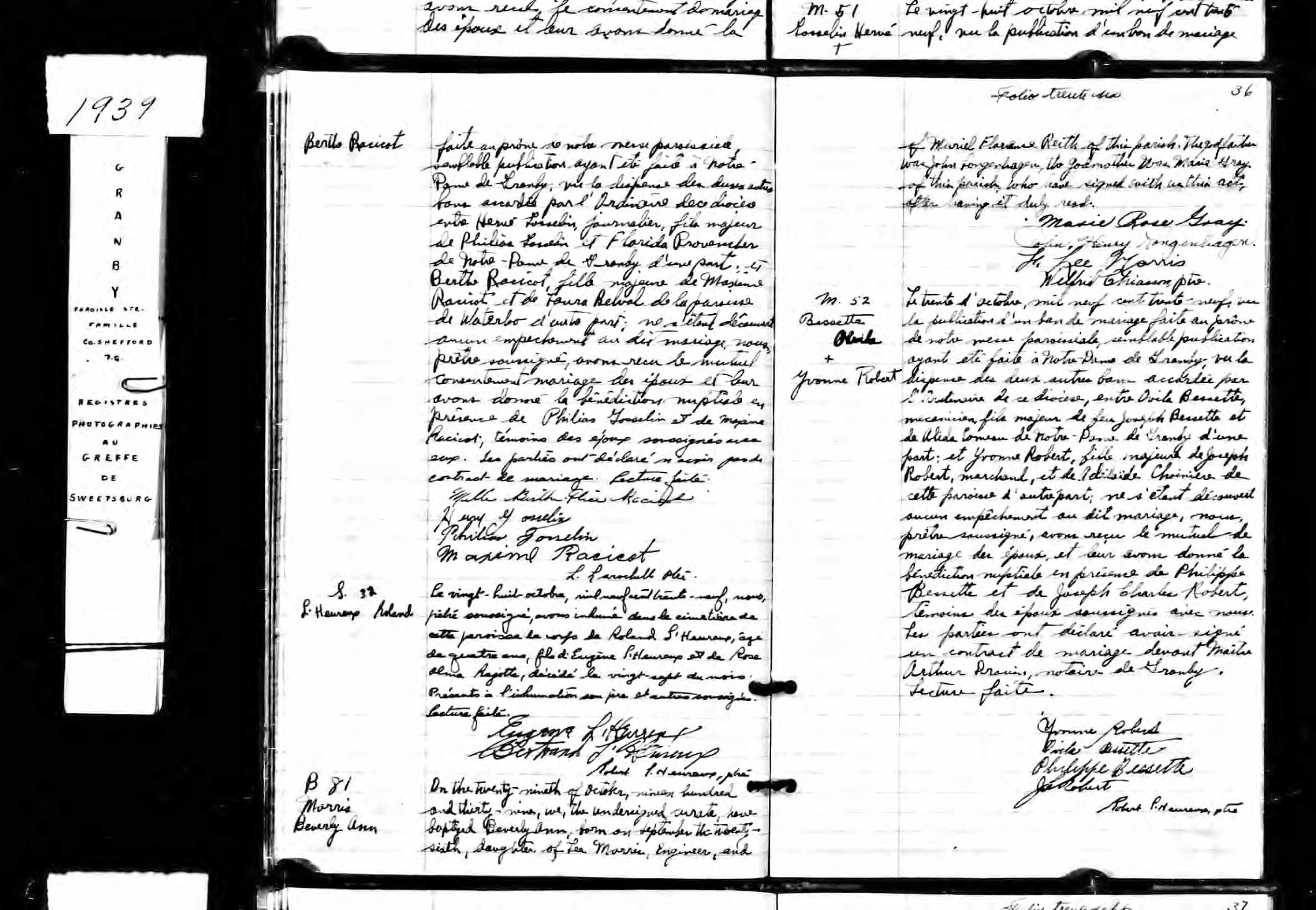 Acte de sépulture