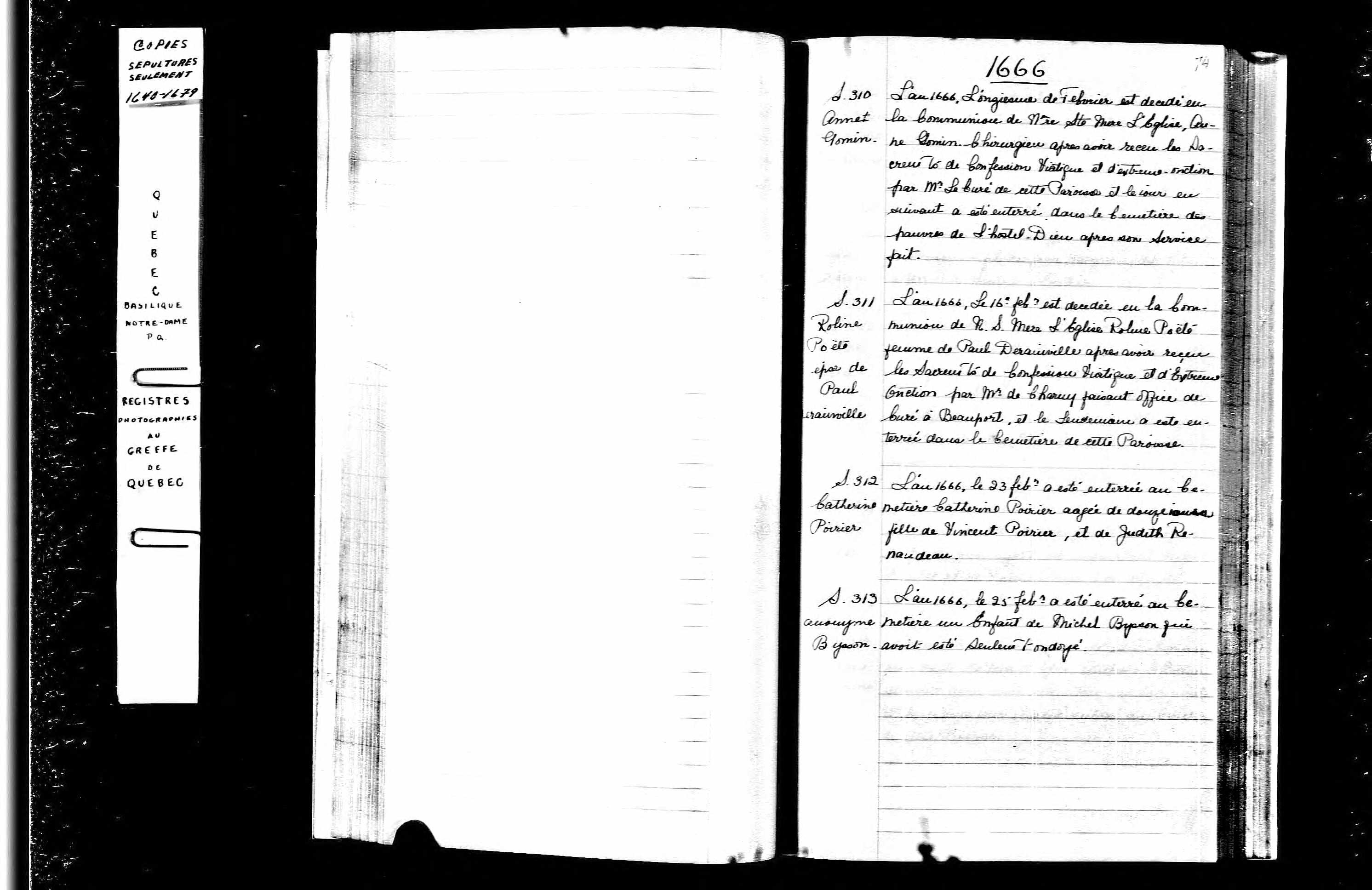 Transcription de l'acte de sépulture