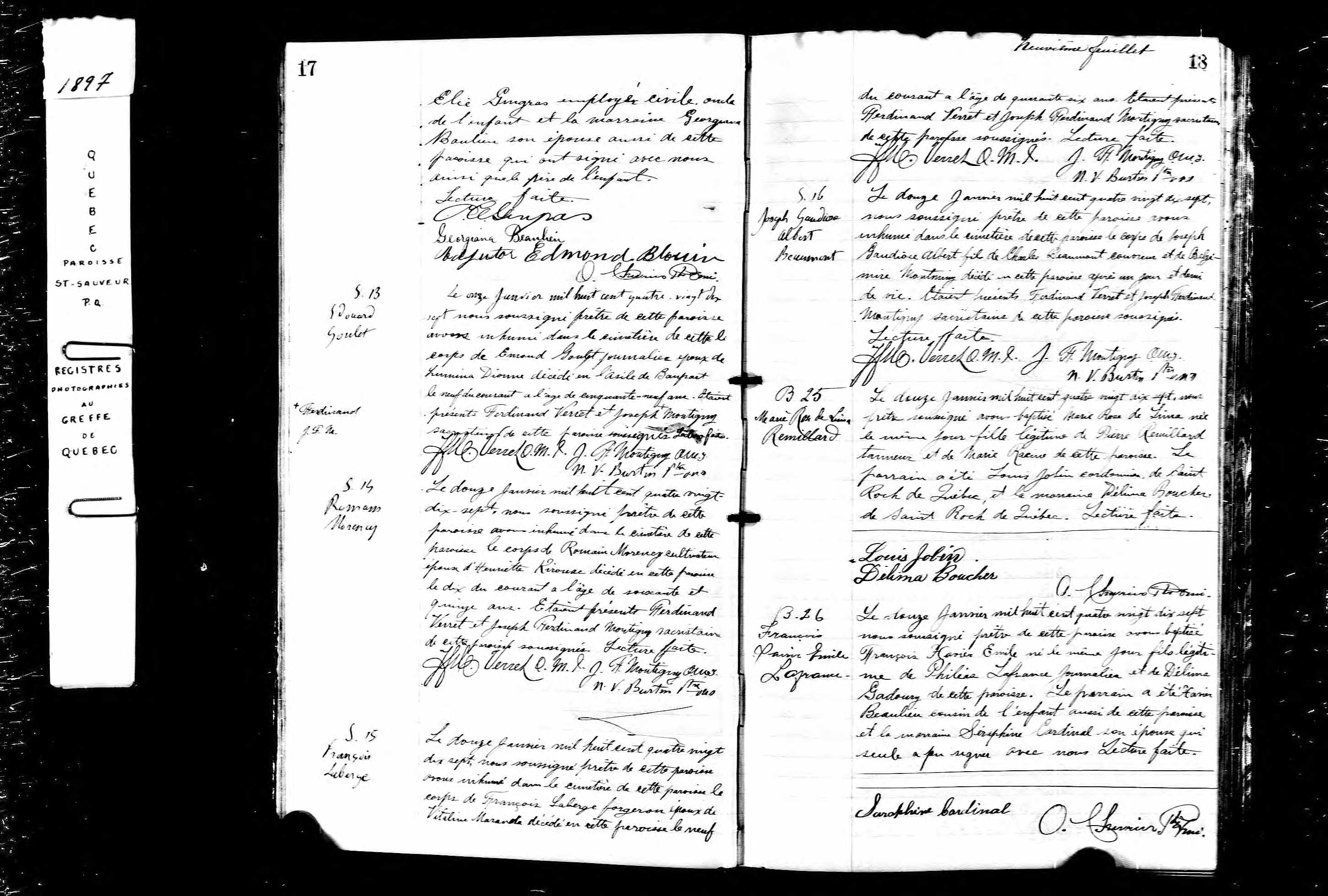 Acte de sépulture Acte de sépulture