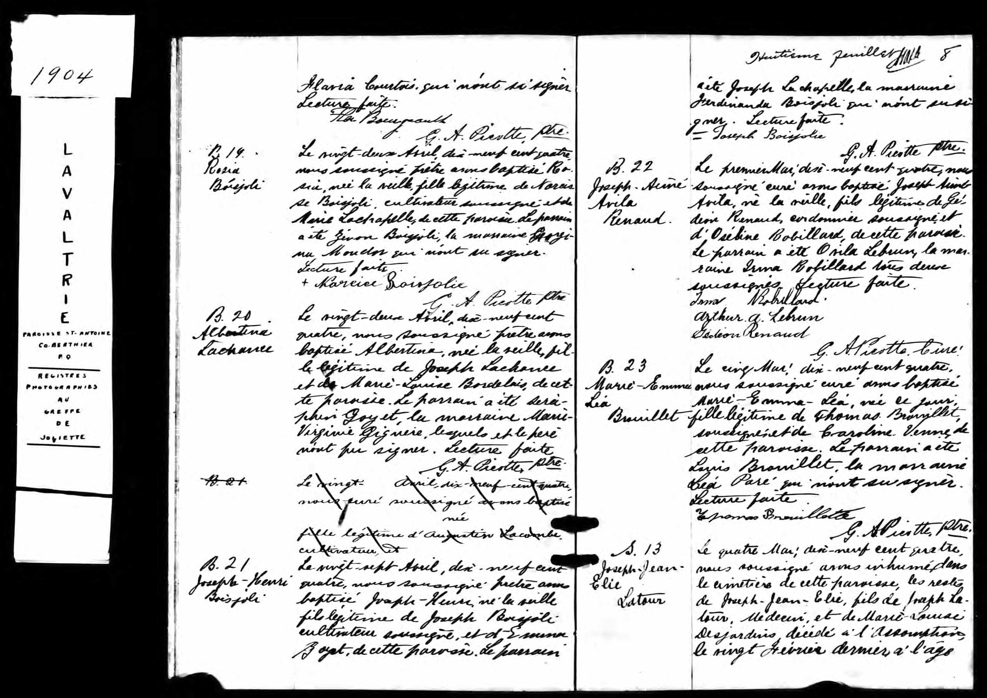 Acte de baptême