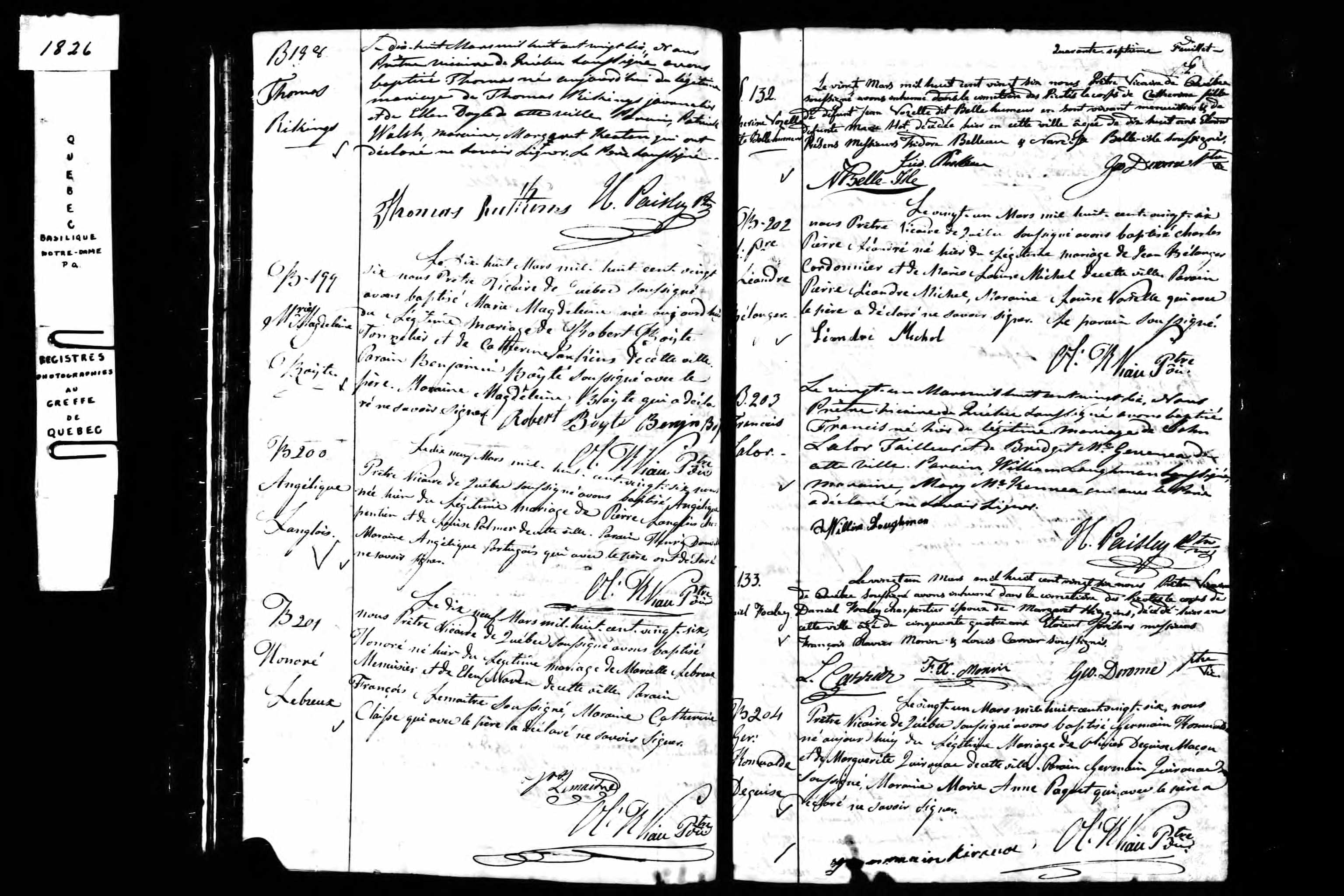 Acte de baptême Acte de baptême