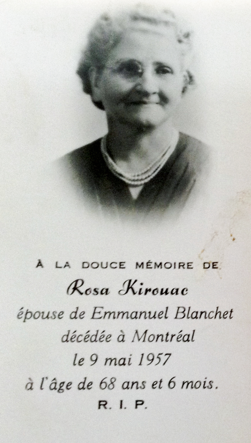 Carte mortuaire
