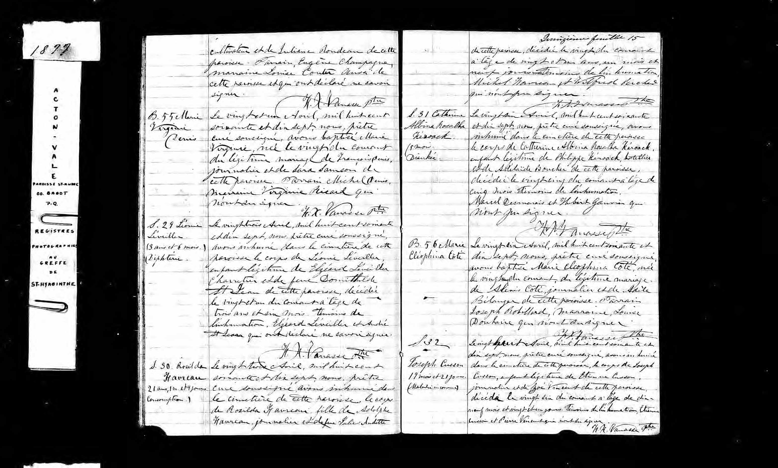Acte de sépulture