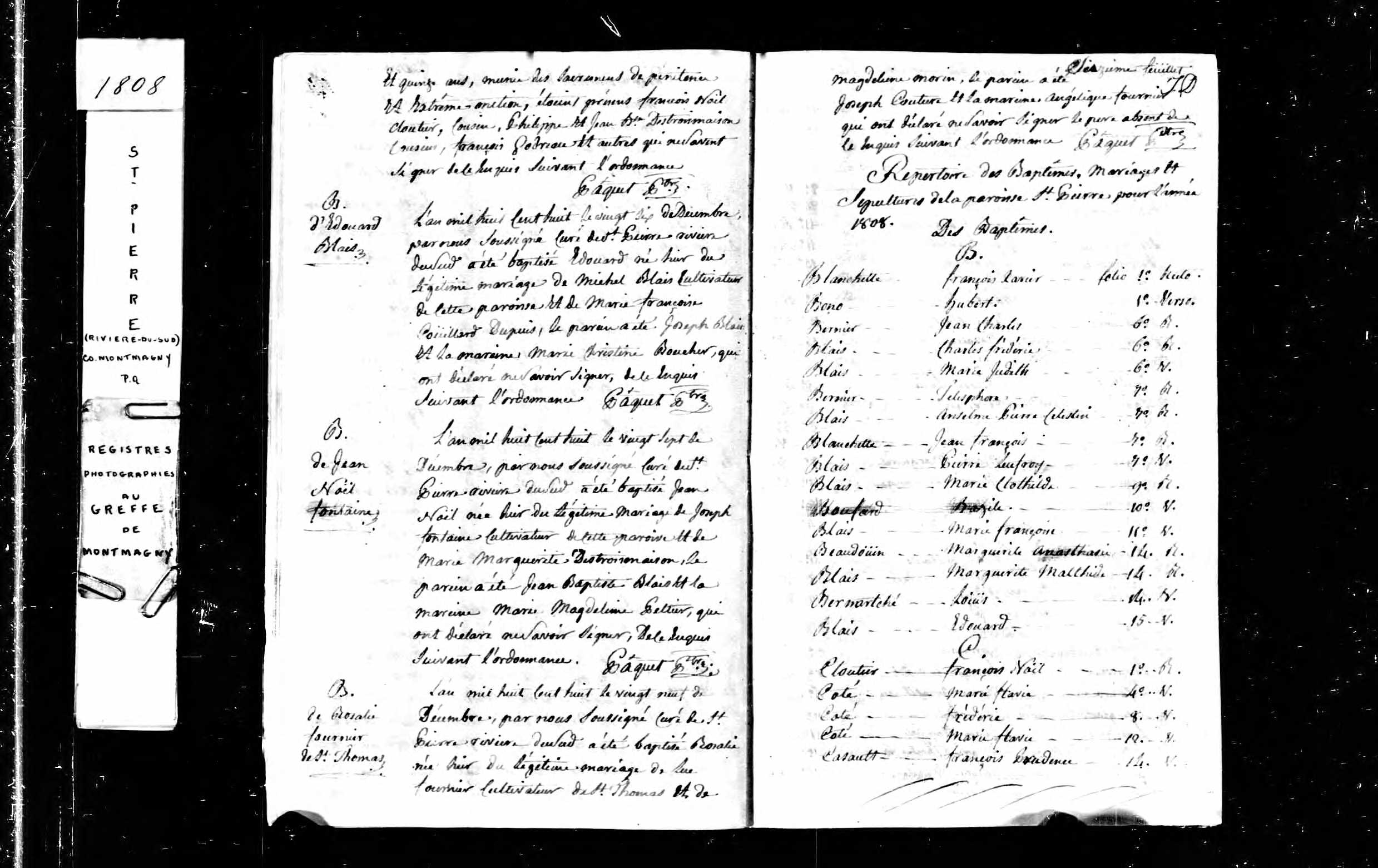 Acte de baptême