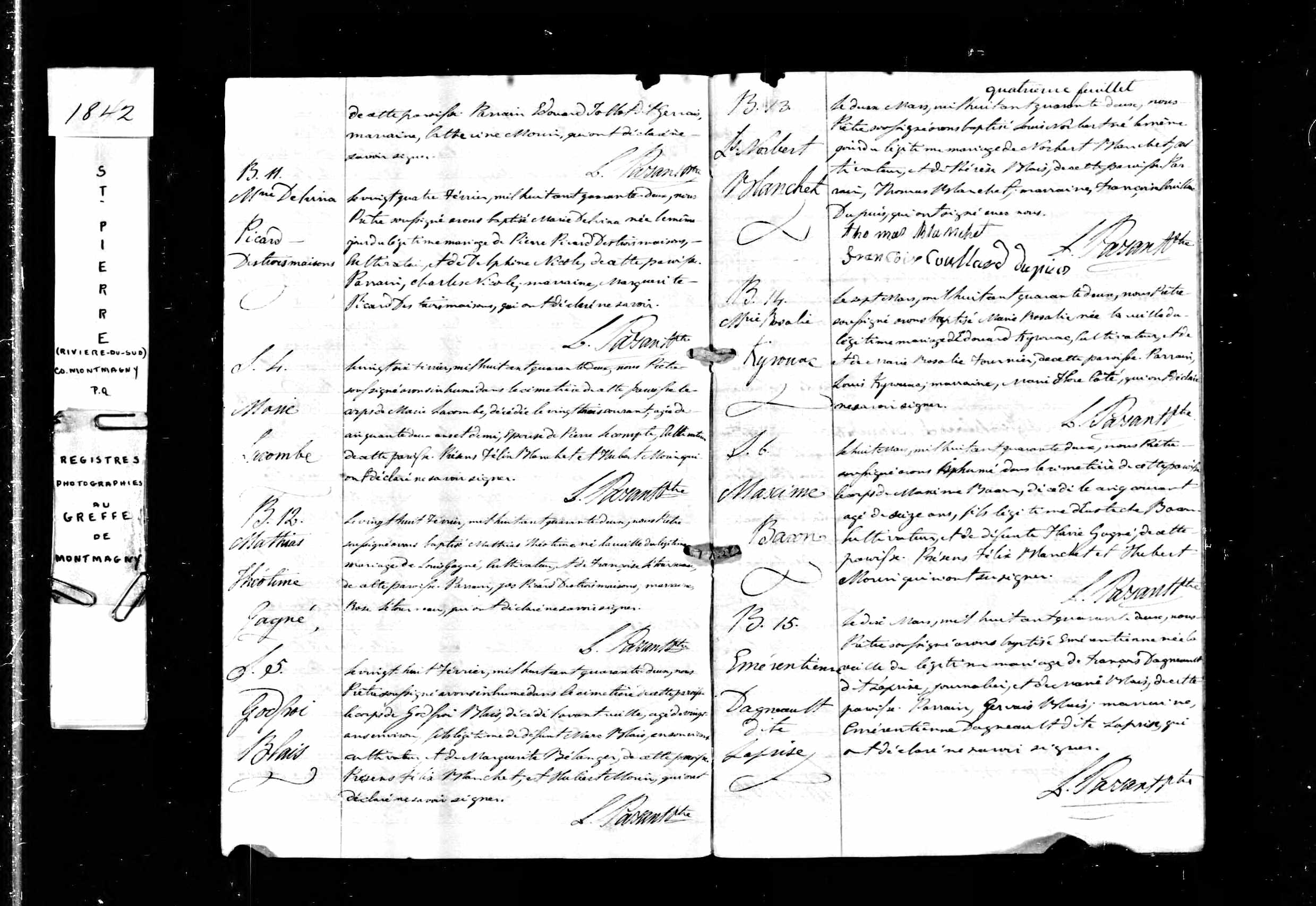 Acte de baptême Acte de baptême
