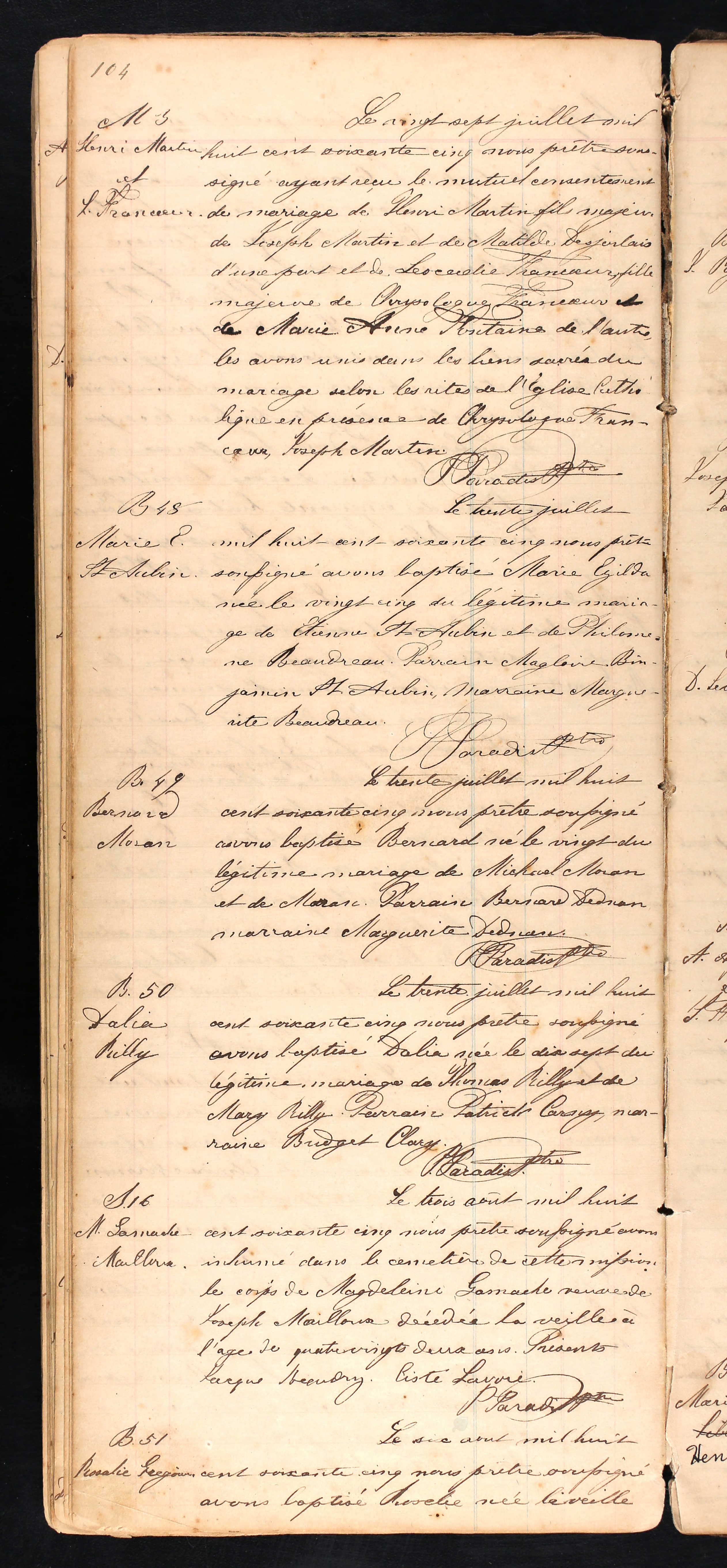 Acte de baptême