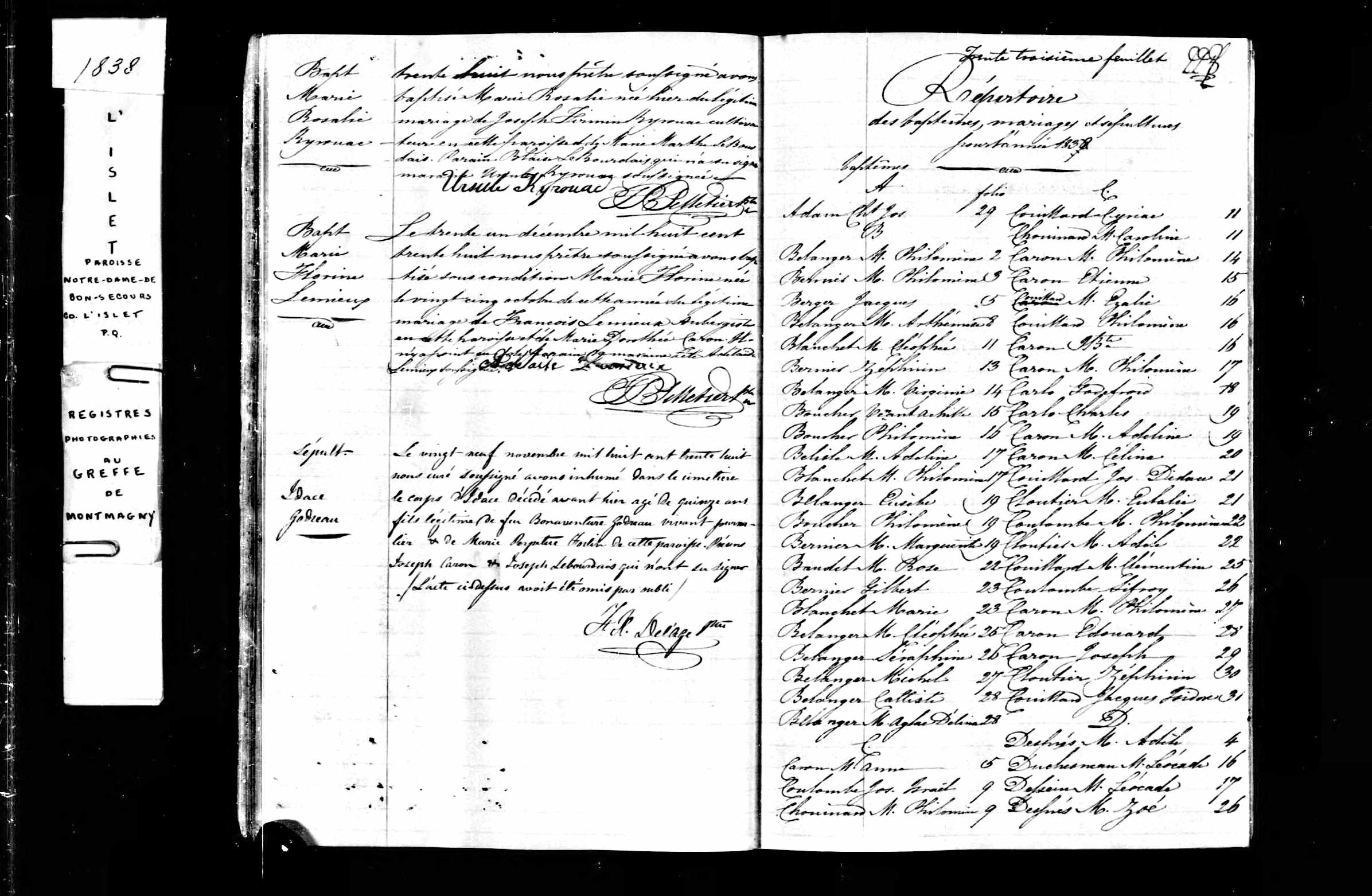 Acte de baptême
