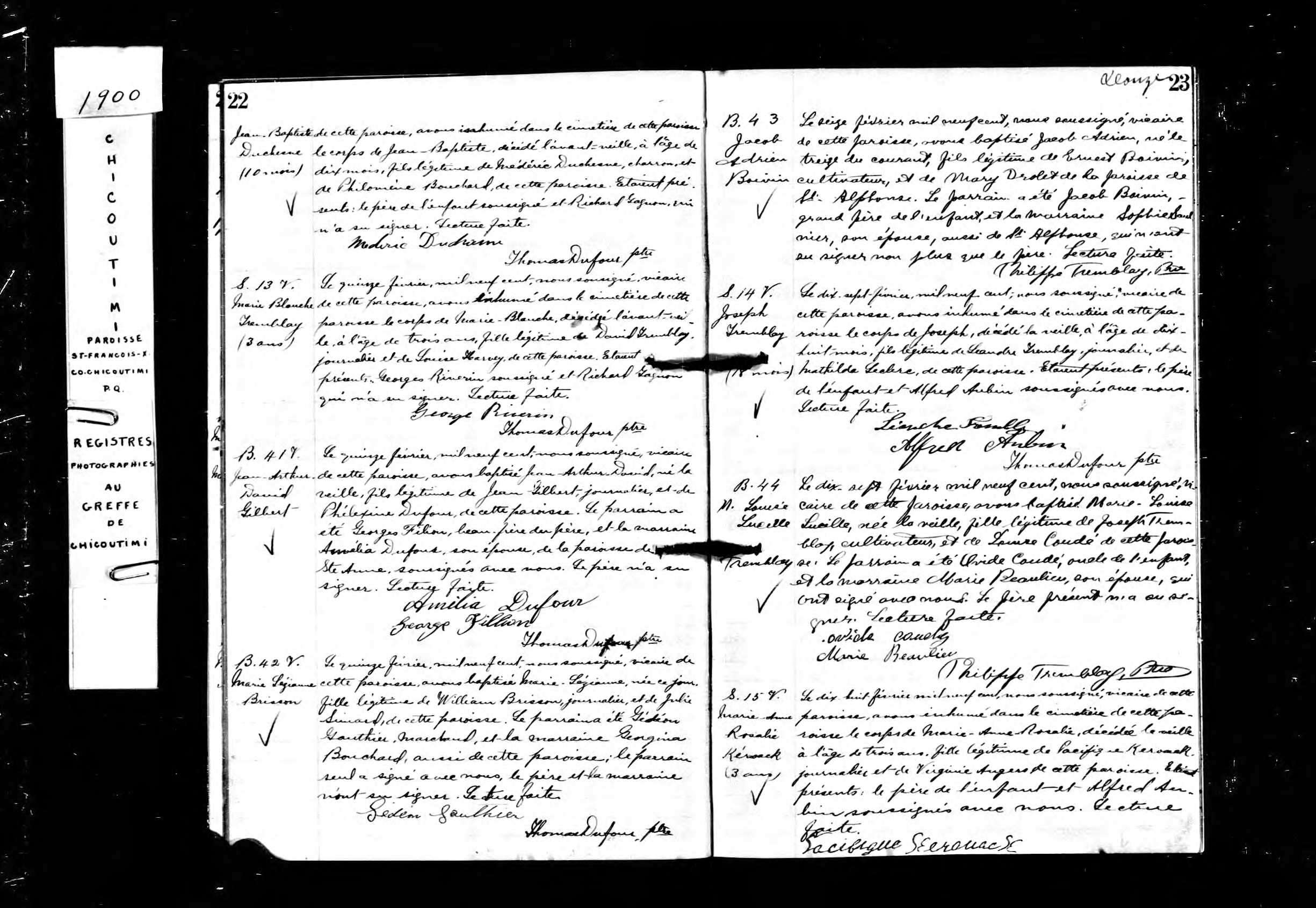 Acte de sépulture