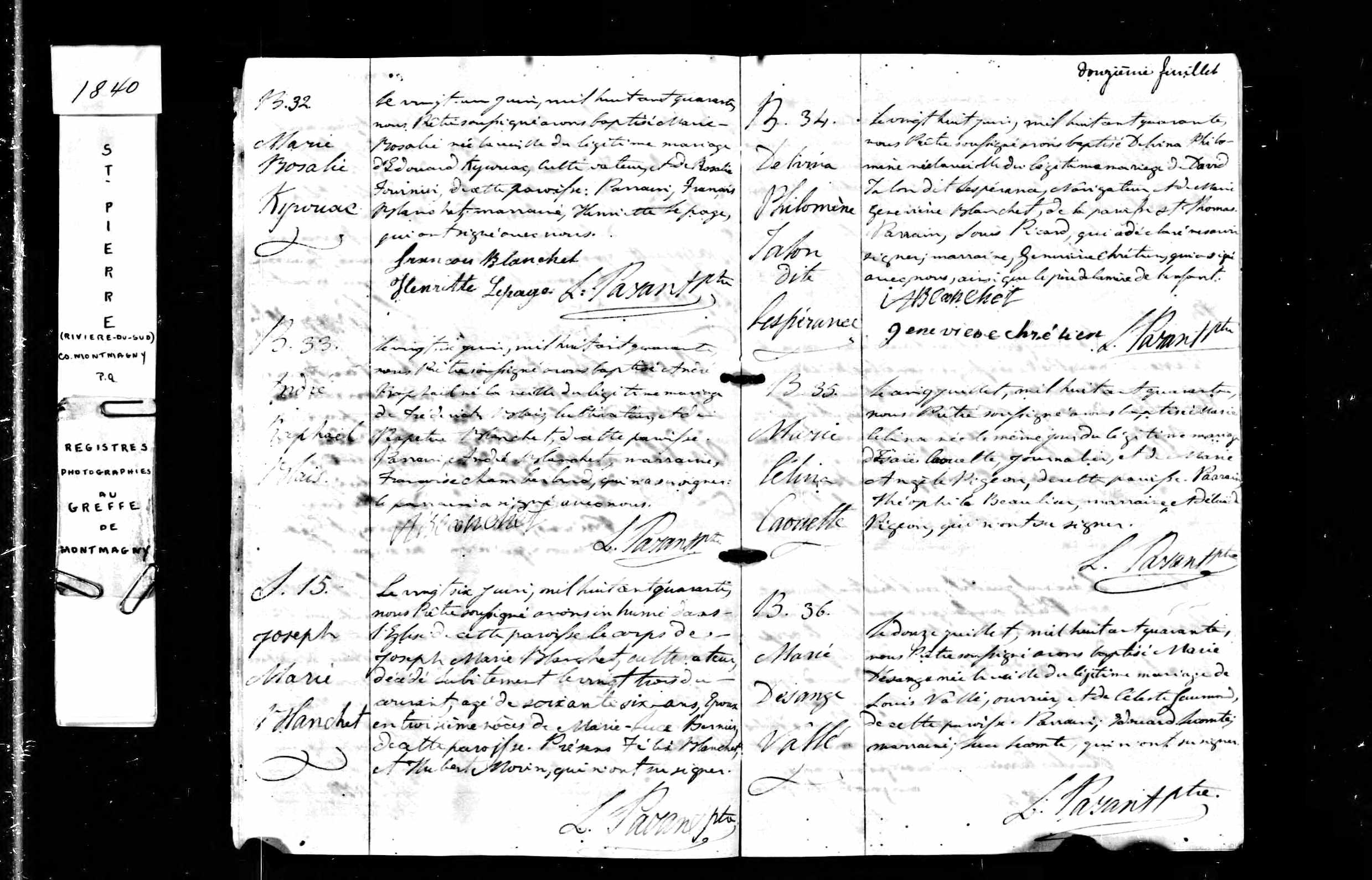 Acte de baptême Acte de baptême