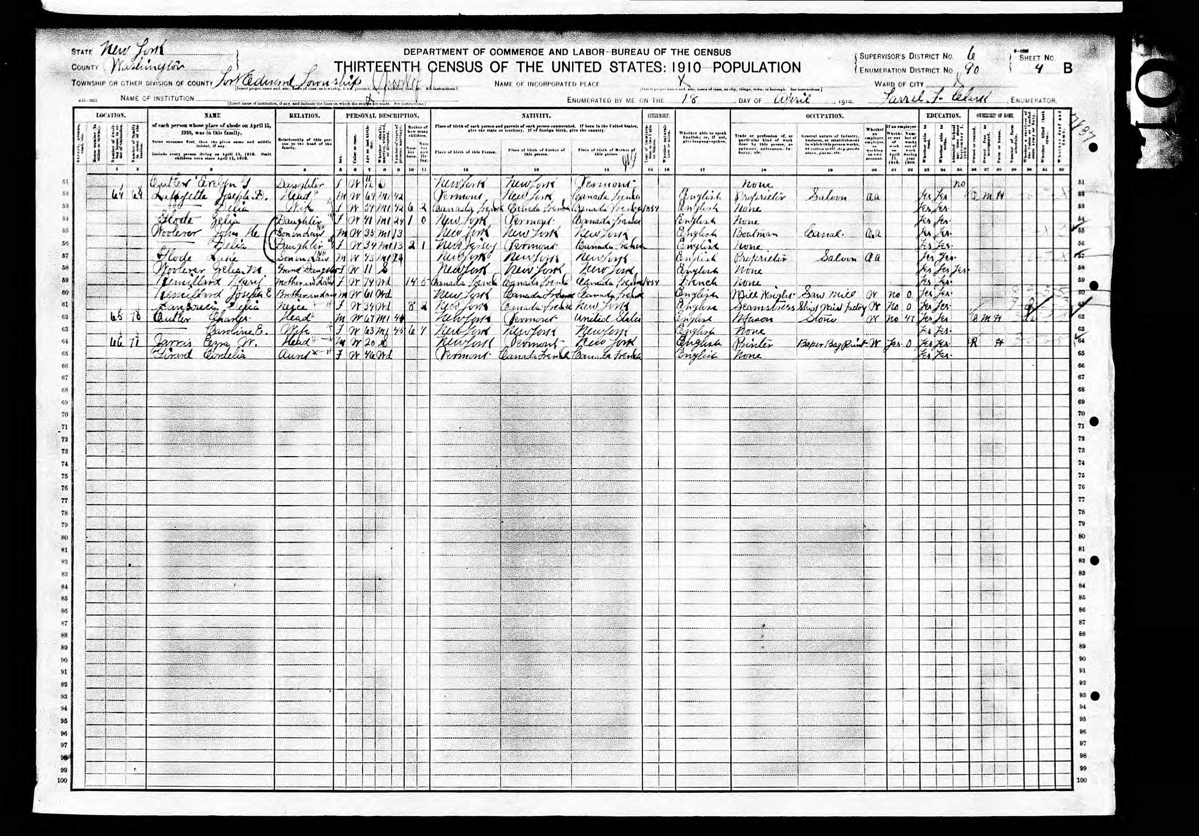 Recensement fédéral américain 1910