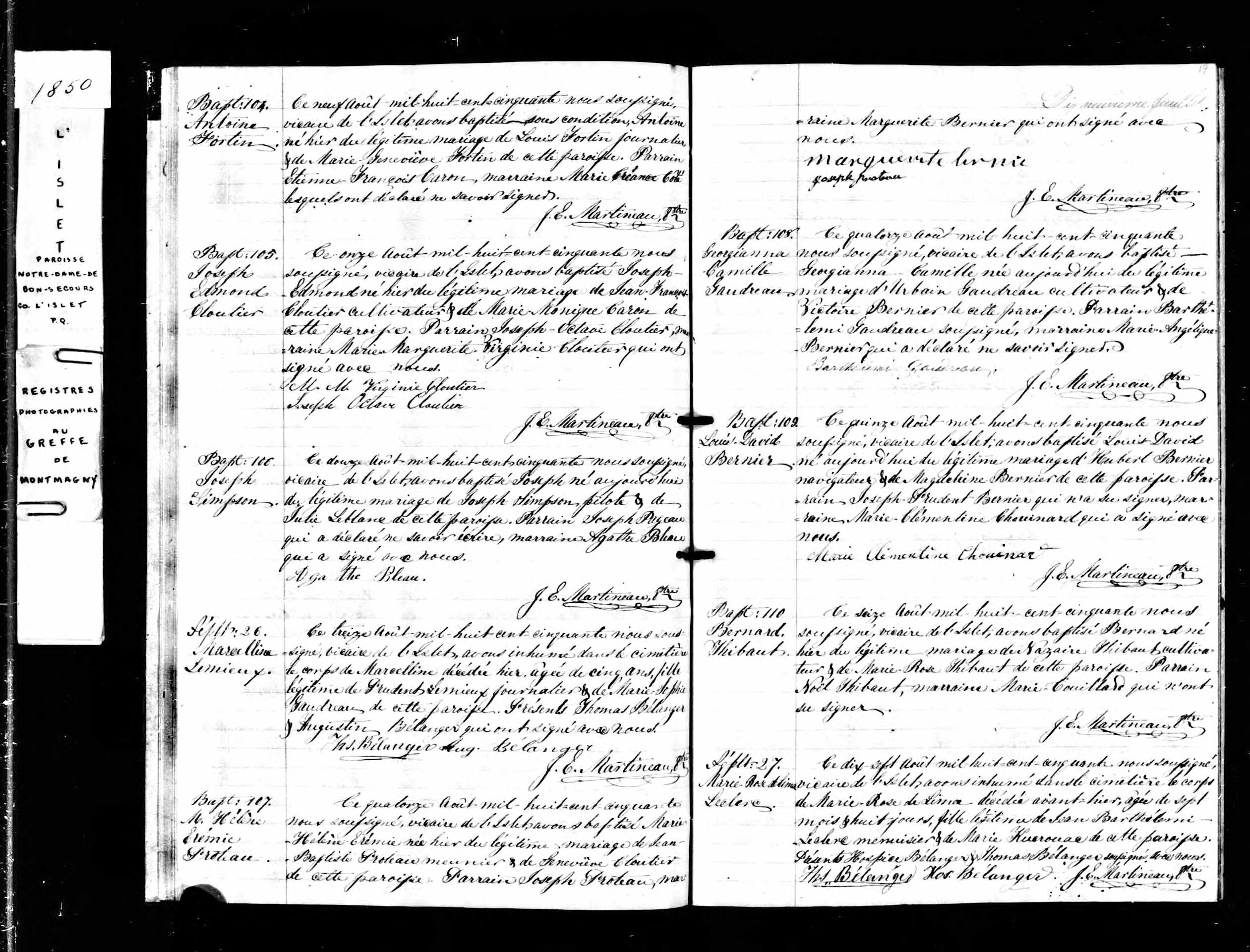 Acte de sépulture