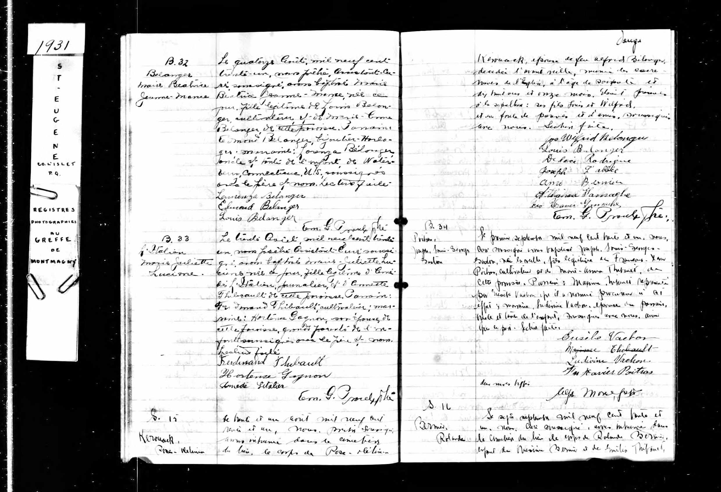 Acte de sépulture