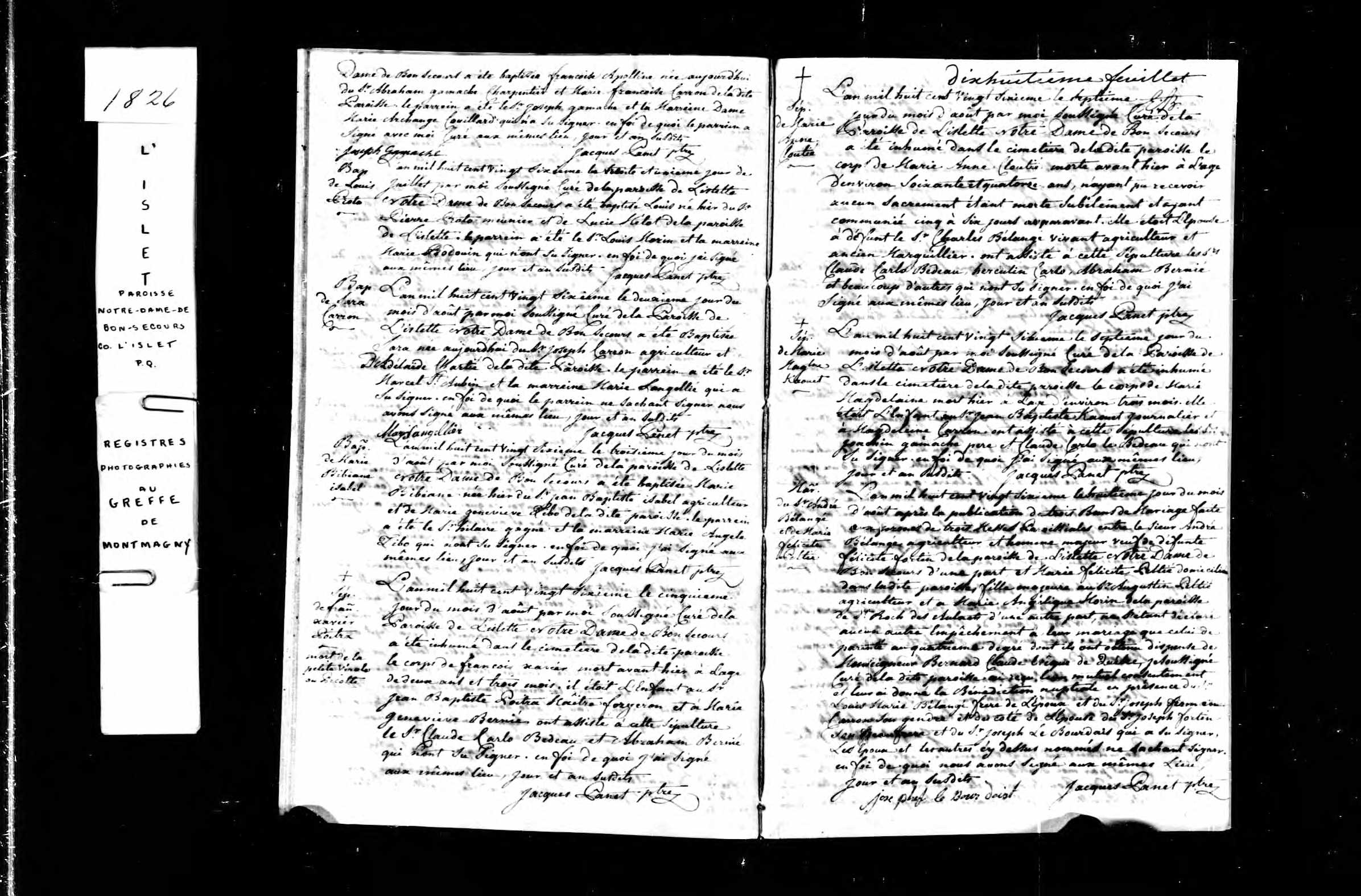 Acte de baptême Acte de baptême