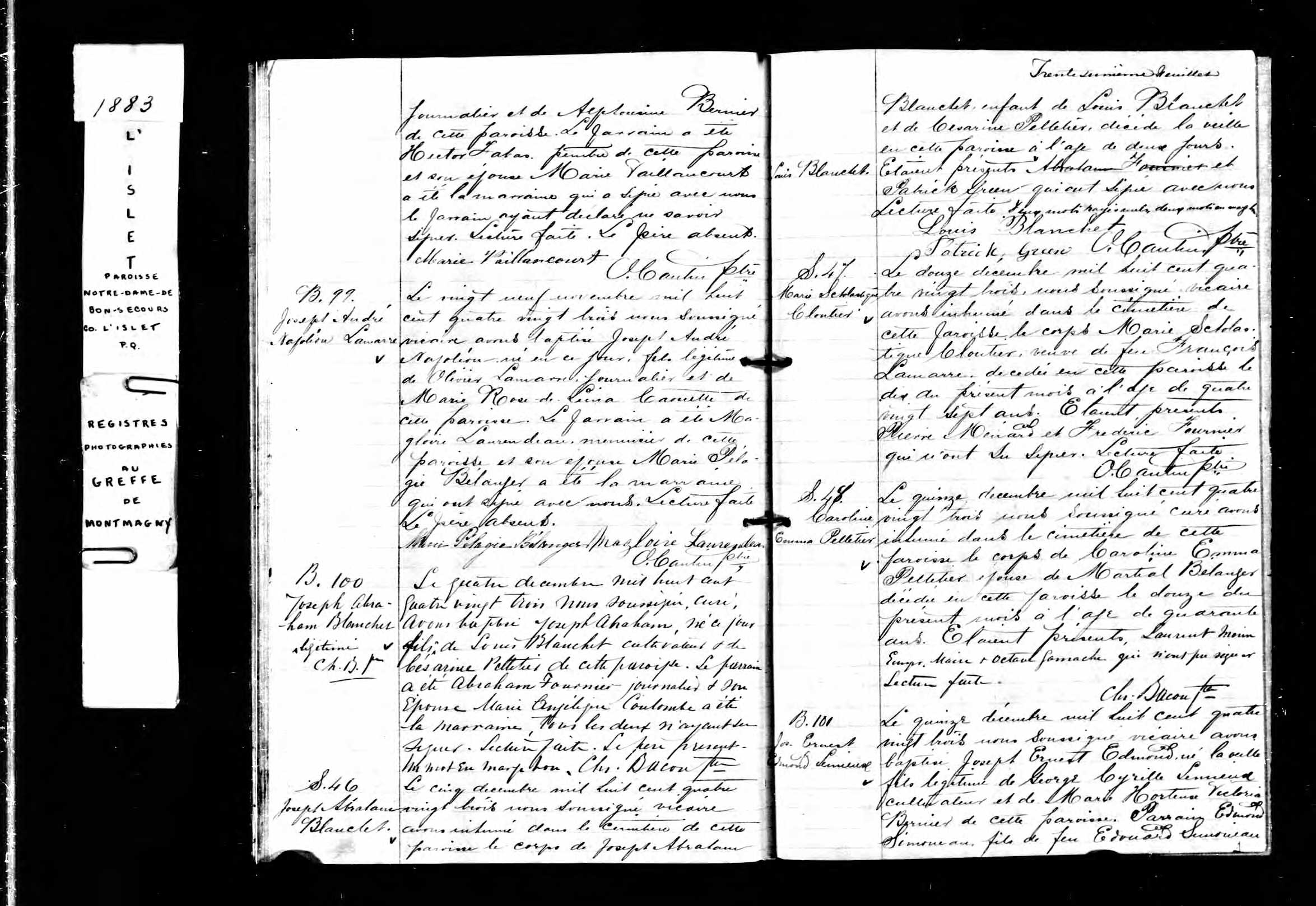 Acte de sépulture