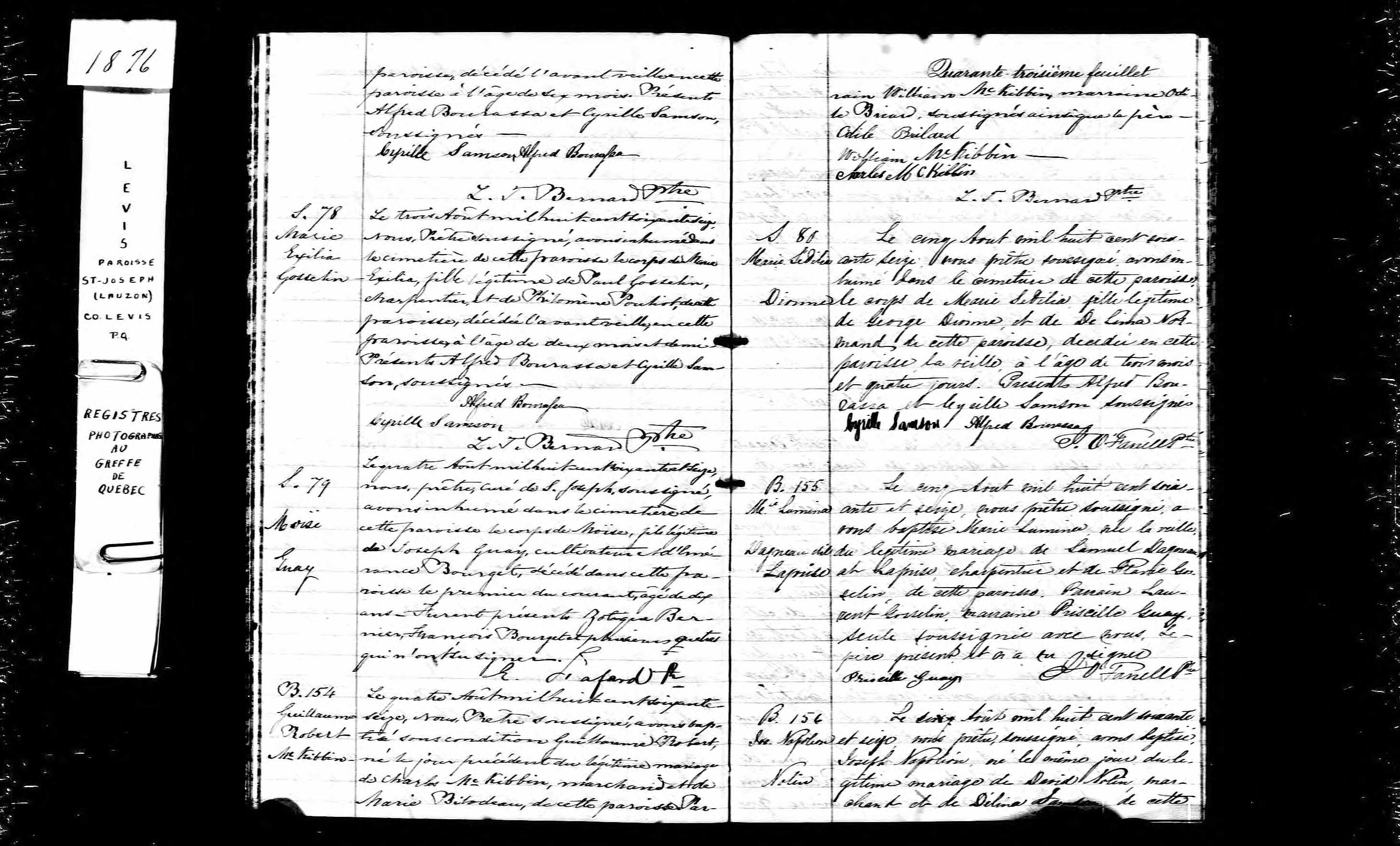 Acte de sépulture