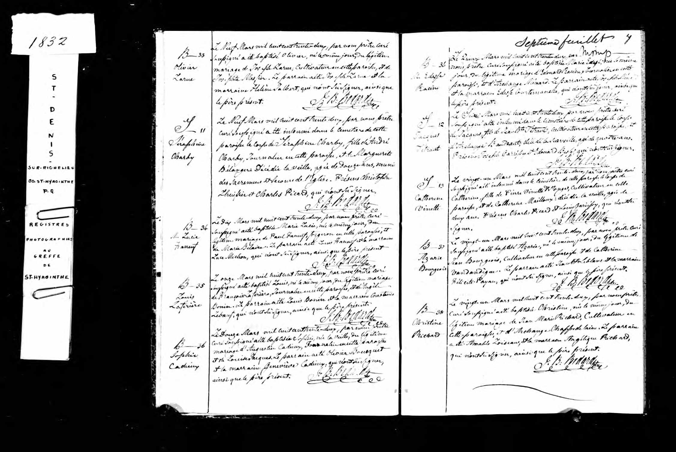 Acte de sépulture