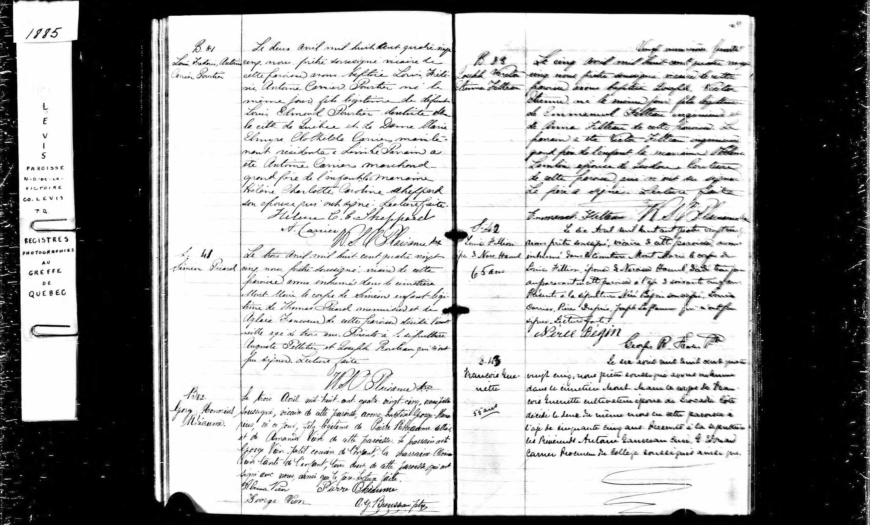 Acte de sépulture