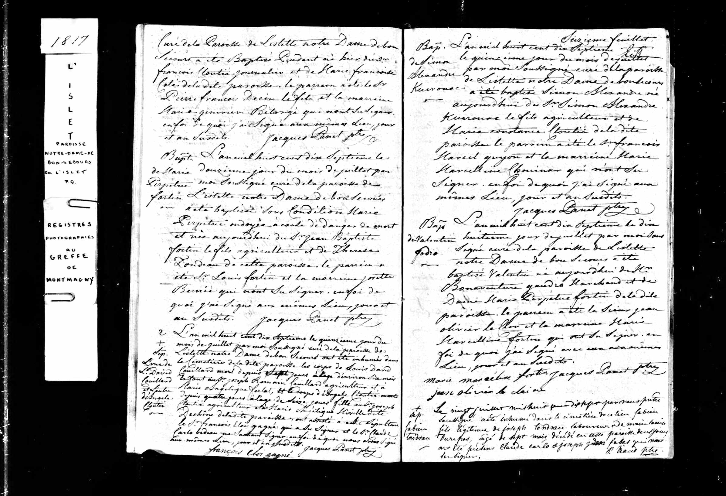 Acte de baptême Acte de baptême