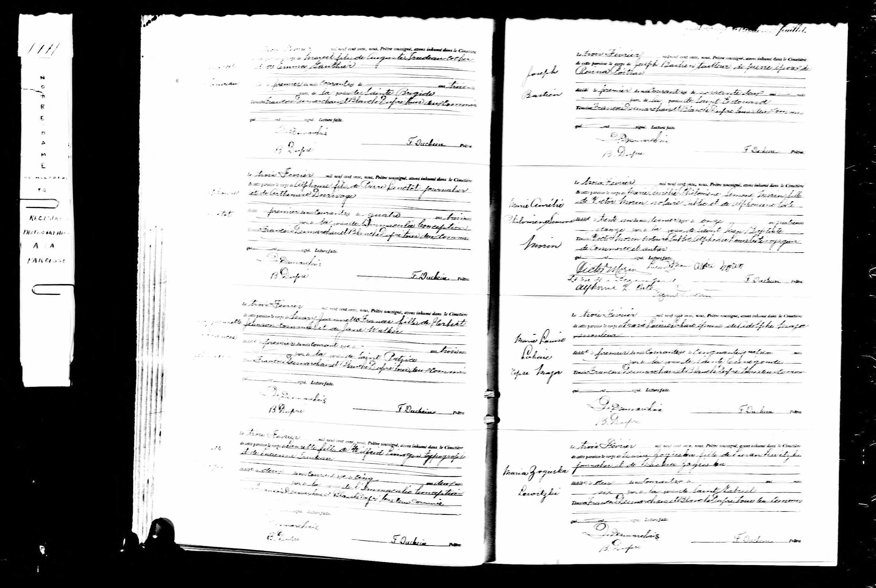 Acte de sépulture