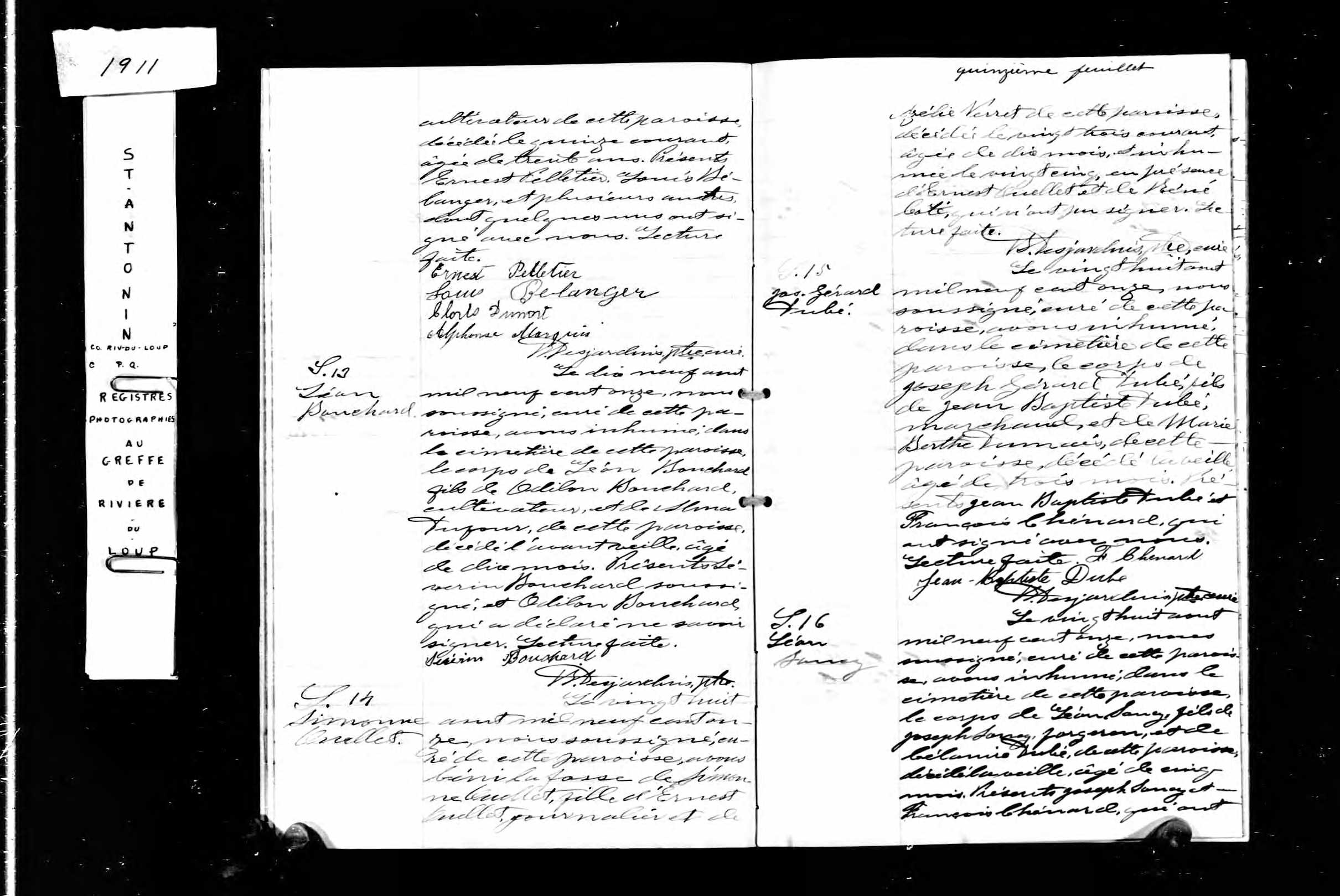 Acte de sépulture