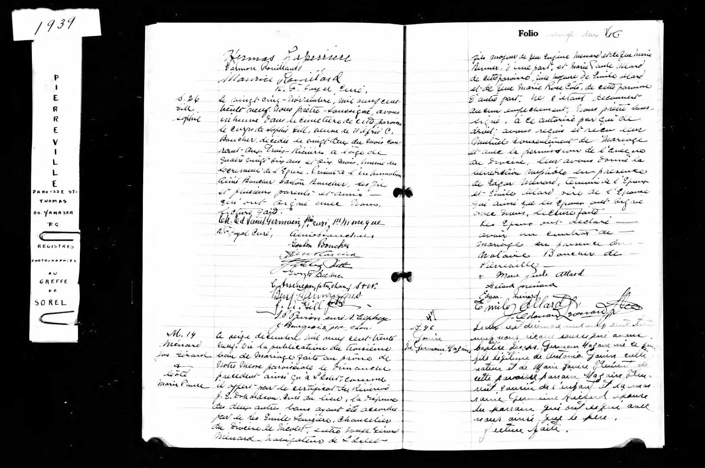 Acte de sépulture