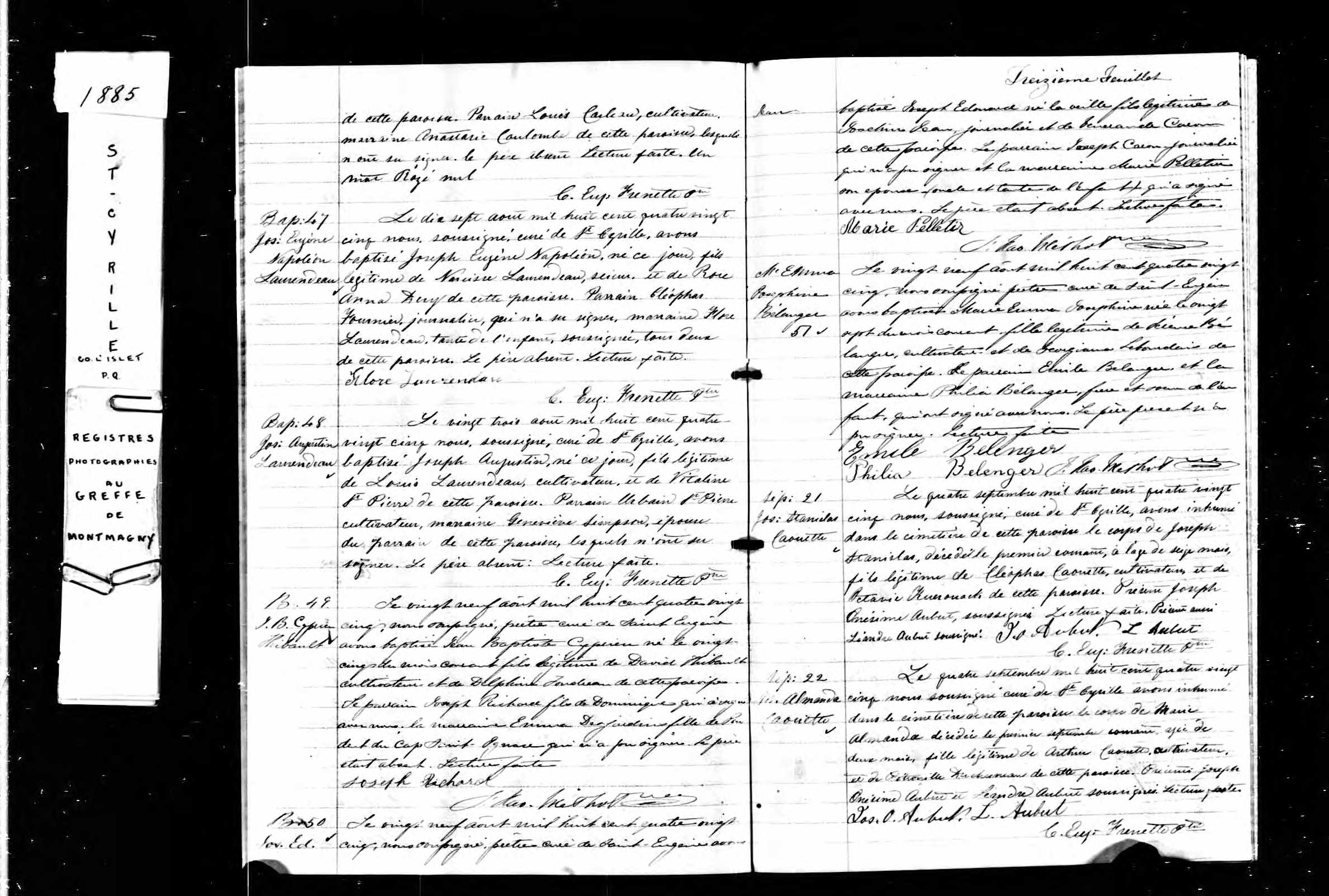 Acte de sépulture Acte de sépulture