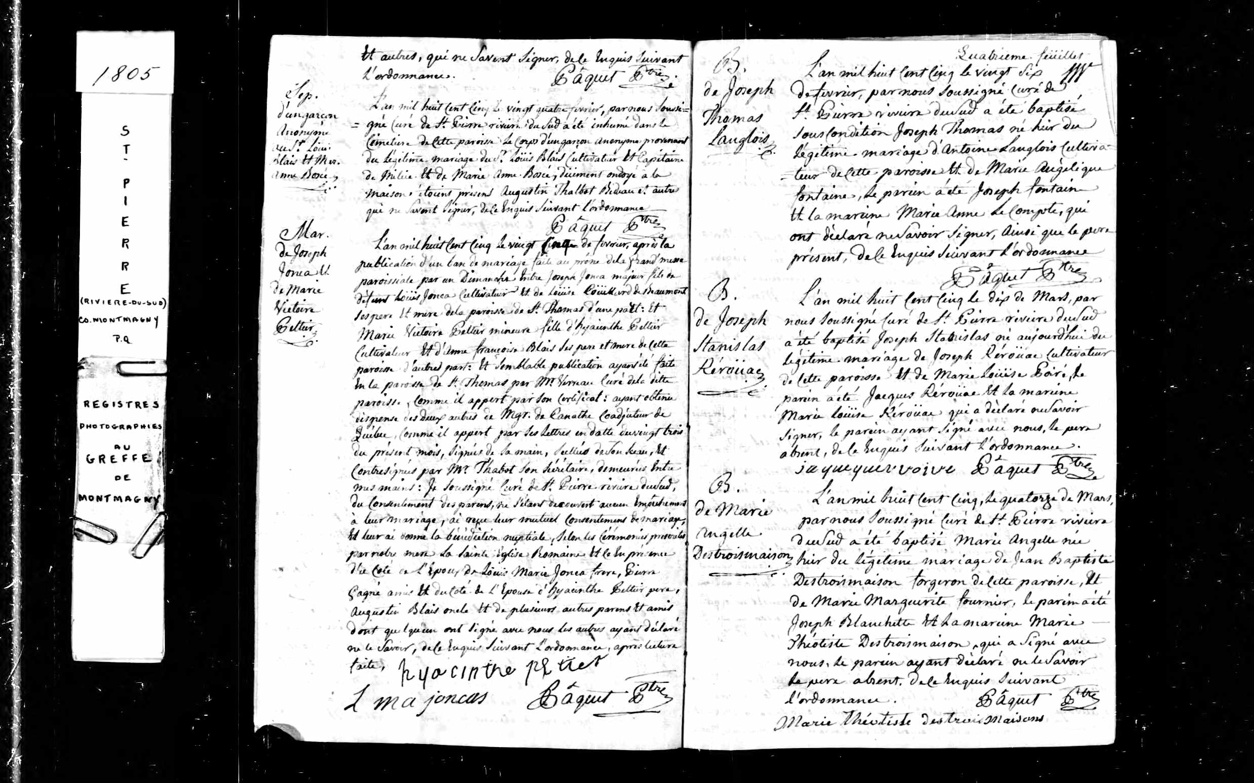 Acte de baptême Acte de baptême