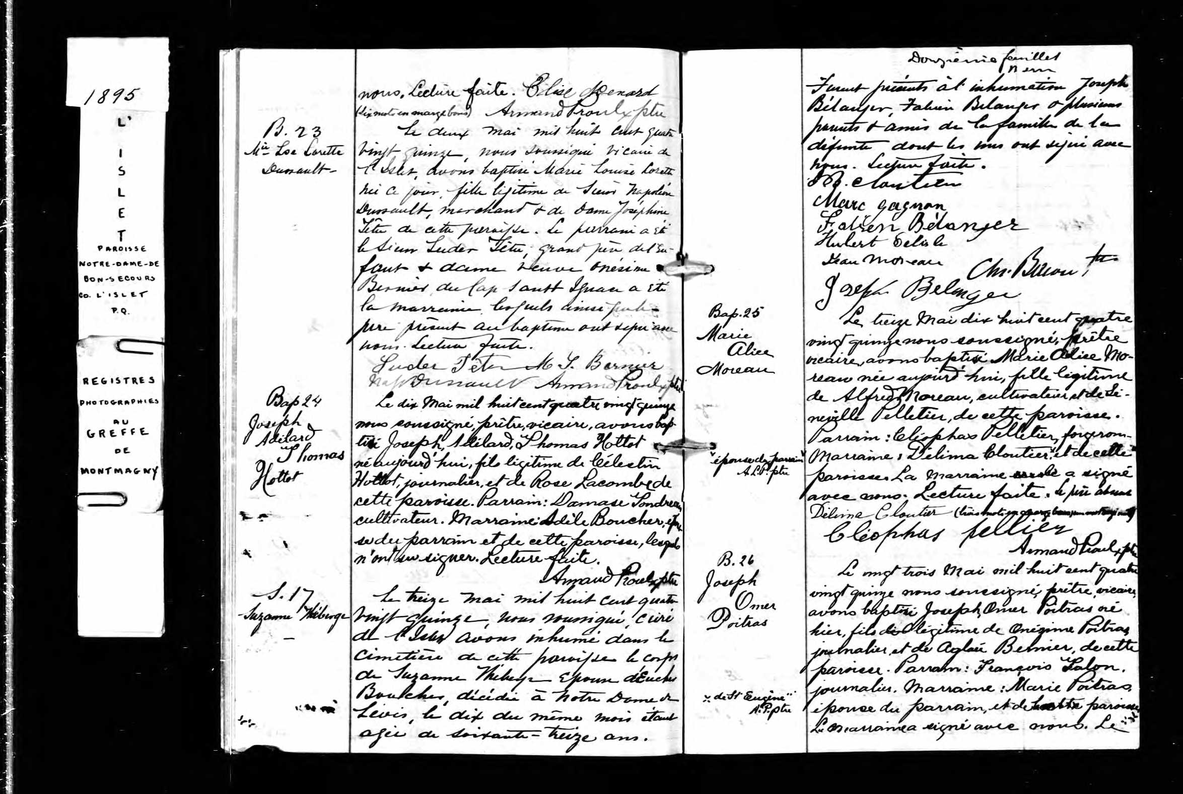 Acte de sépulture