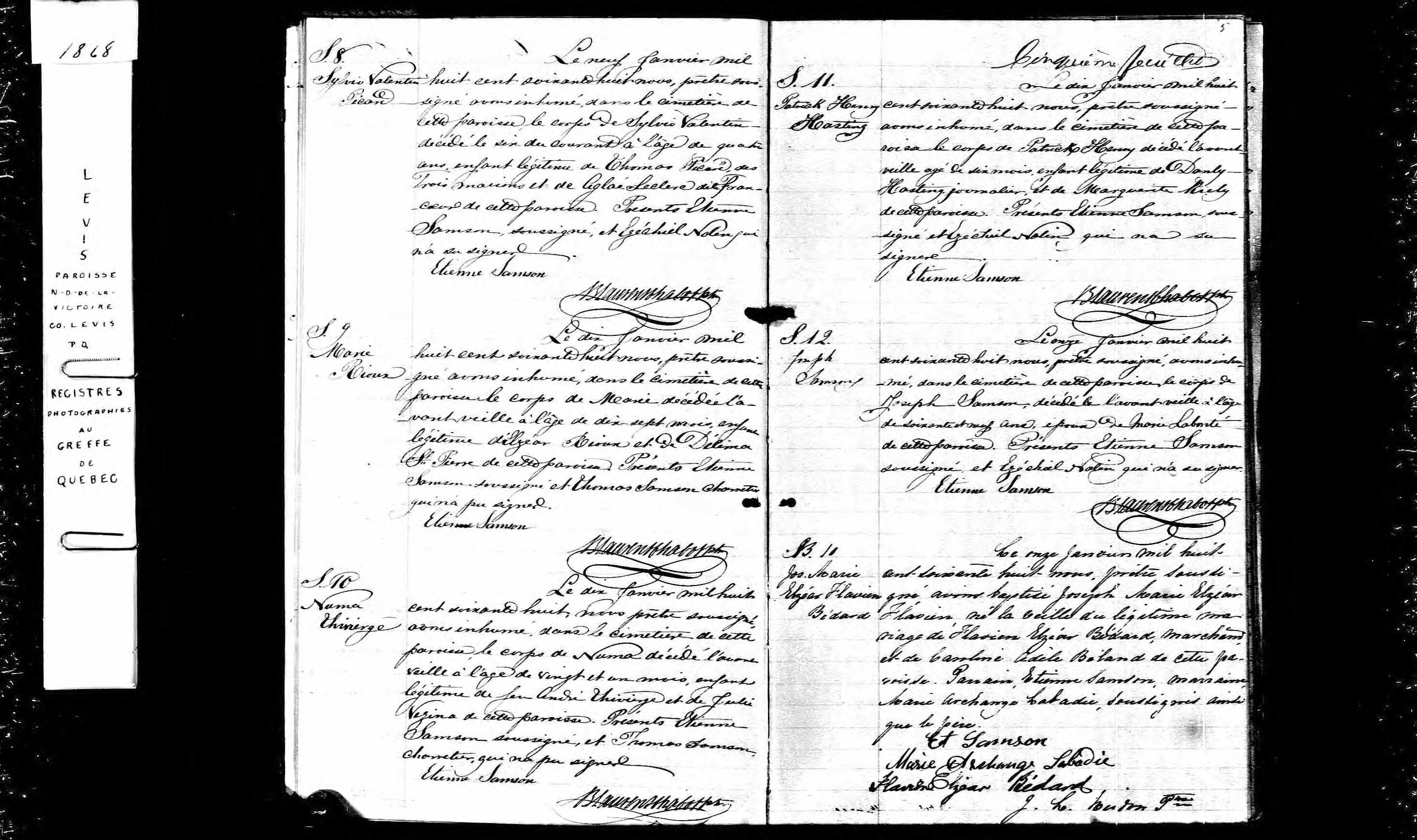 Acte de sépulture