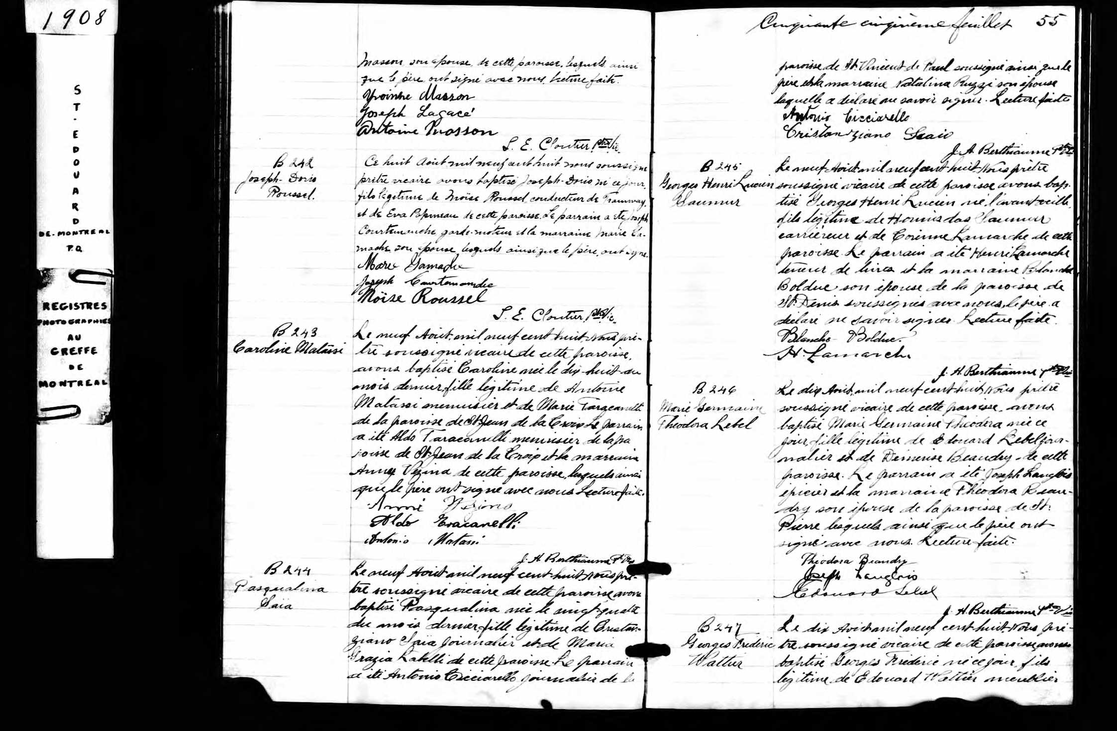 Acte de baptême
