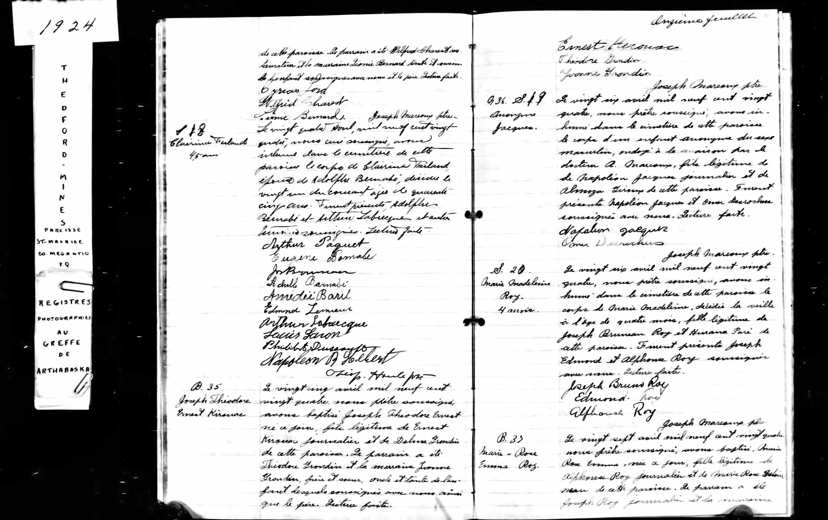 Acte de baptême