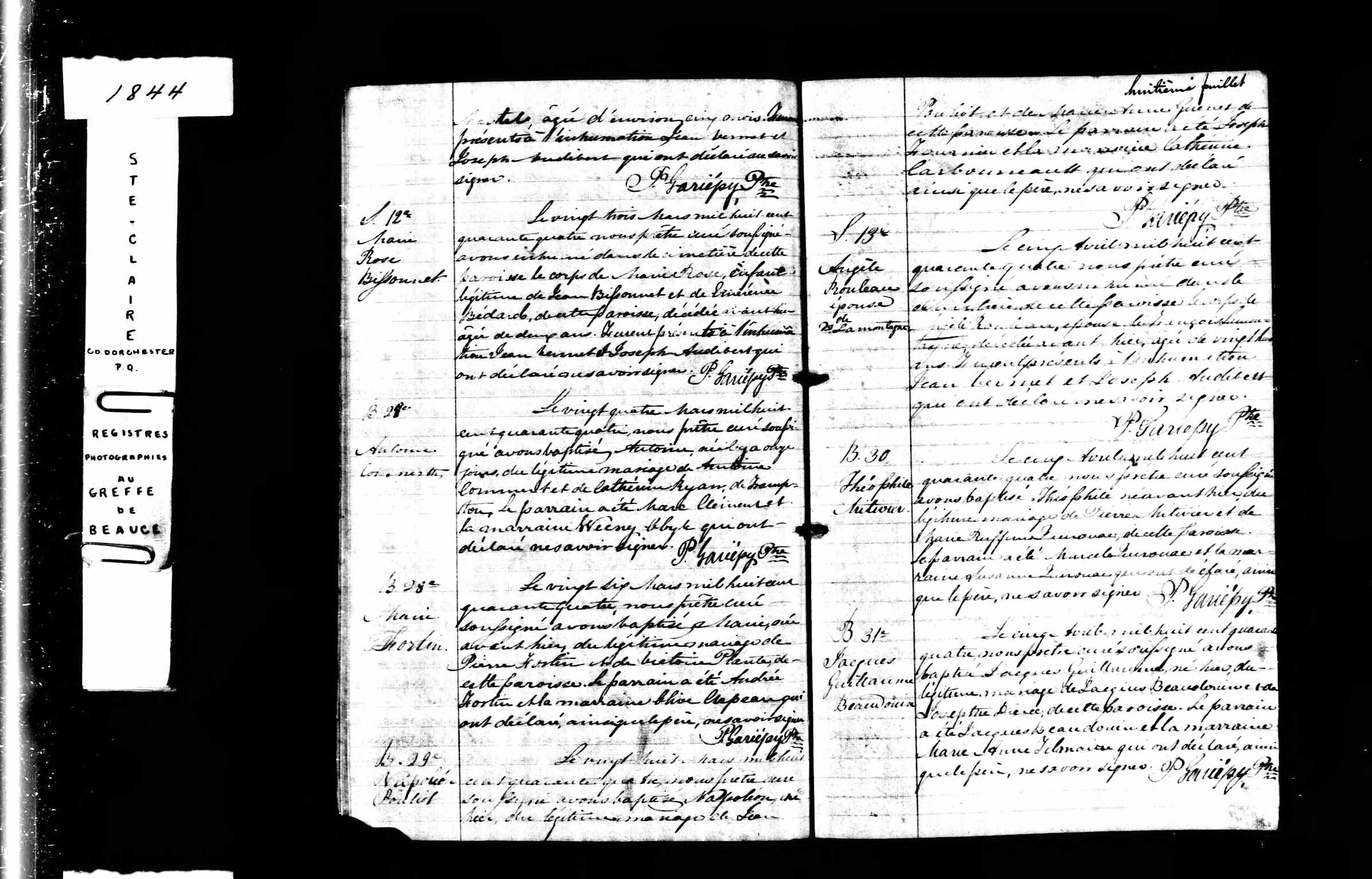 Acte de baptême