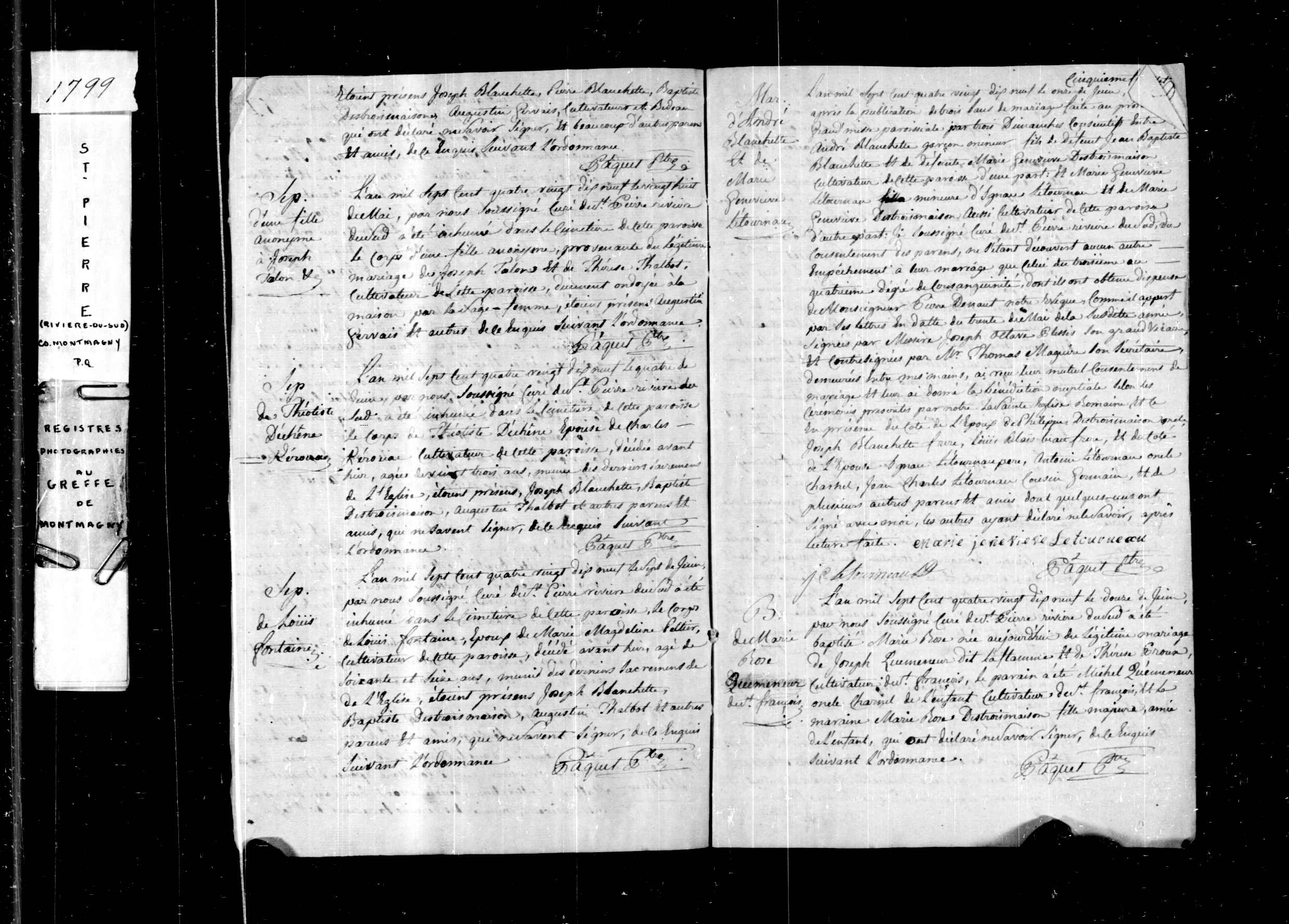 Acte de sépulture