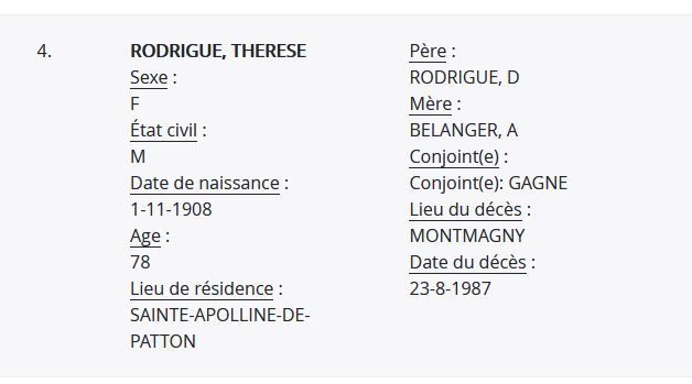 Mention du décès