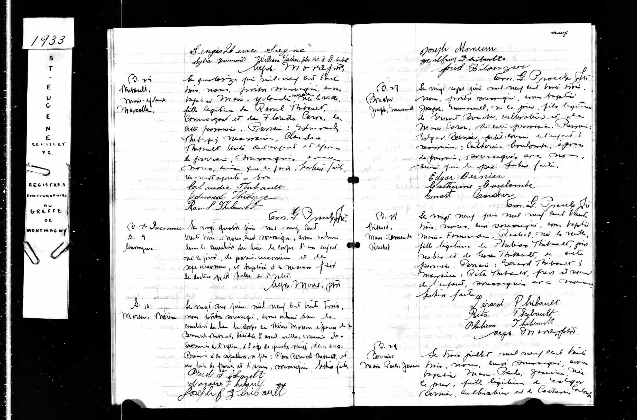 Acte de sépulture