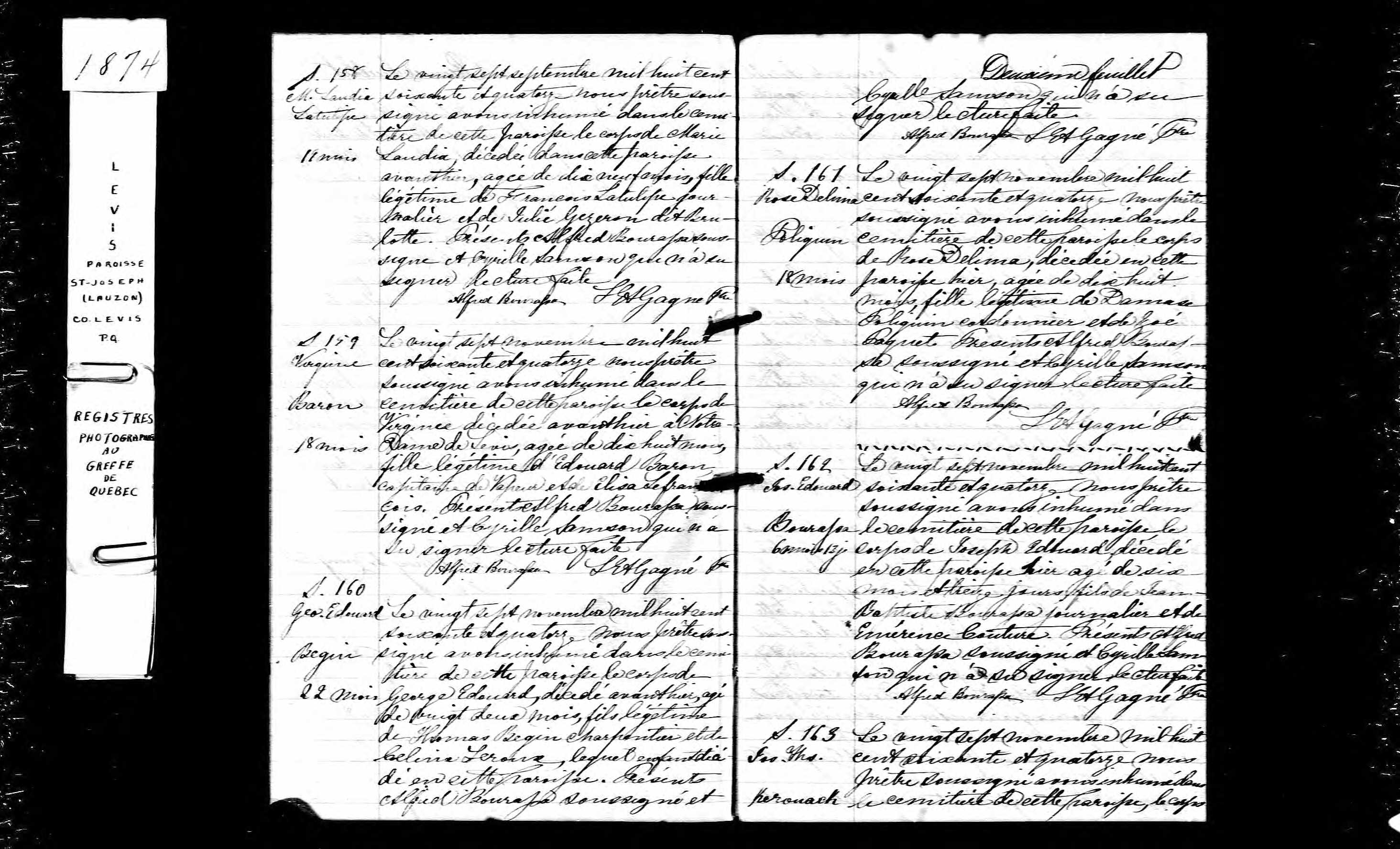  Acte de sépulture