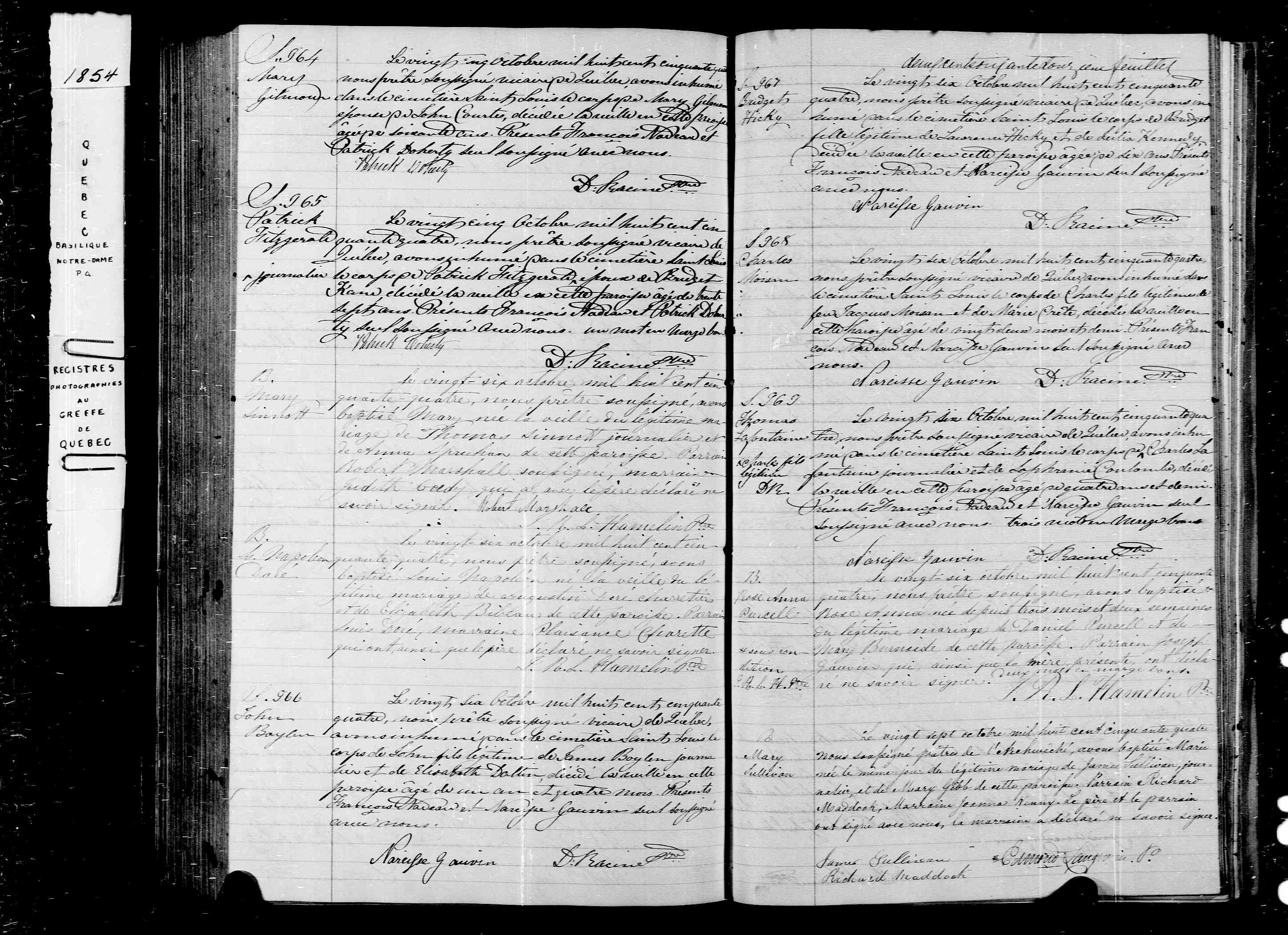 Acte de sépulture