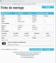 Fiche de mariage de la base de données BMS2000