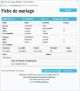 Fiche de mariage en secondes noces de la base de données BMS2000