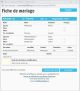 Fiche de mariage en troisièmes noces de la base de données BMS2000