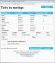 Fiche de mariage en secondes noces de la base de données BMS2000