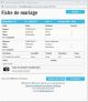 Fiche de mariage de la base de données BMS2000