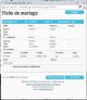 Fiche de mariage de la base de données BMS2000 Fiche de mariage de la base de données BMS2000