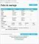 Fiche de mariage en secondes noces de la base de données BMS2000