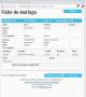 Fiche de mariage de la base de données BMS2000