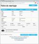Fiche de mariage en premières noces de la base de données BMS2000 Fiche de mariage en premières noces de la base de données BMS2000